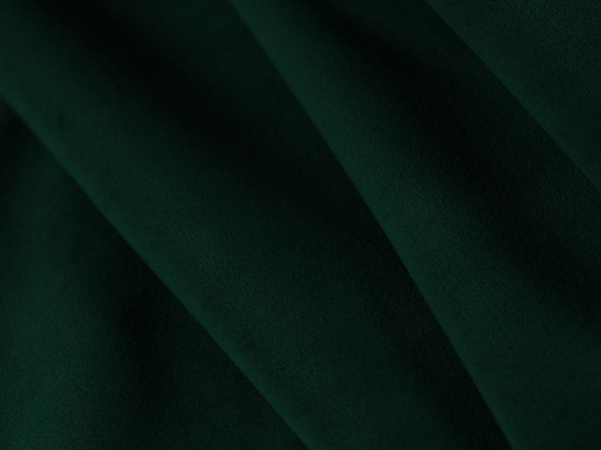 Modulares Ecksofa rechts Siena in Beige-Salvador Samtstoff mit schwarzen Kunststoffbeinen, Récamiere und Massivholzrahmen, 4-Sitzer, 180 cm.