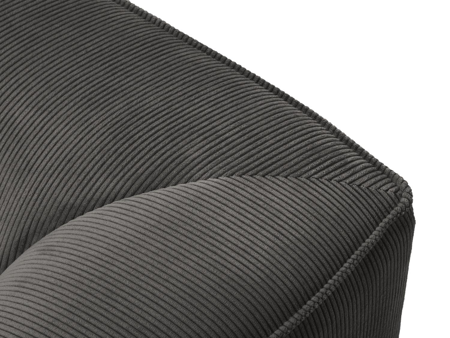 Oslo Modular Ecksofa rechts 3 Sitzer in Dark Grey präsentiert im Onlineshop von KAQTU Design AG. Ecksofa rechts ist von Cosmopolitan Design