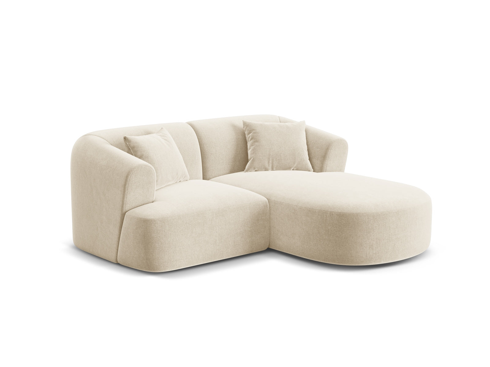 Erleben Sie das elegante Campi Velour Modular Ecksofa rechts 3 Sitzer von Cosmopolitan Design – ideal für Ihr modernes Zuhause, flexibel und komfortabel.