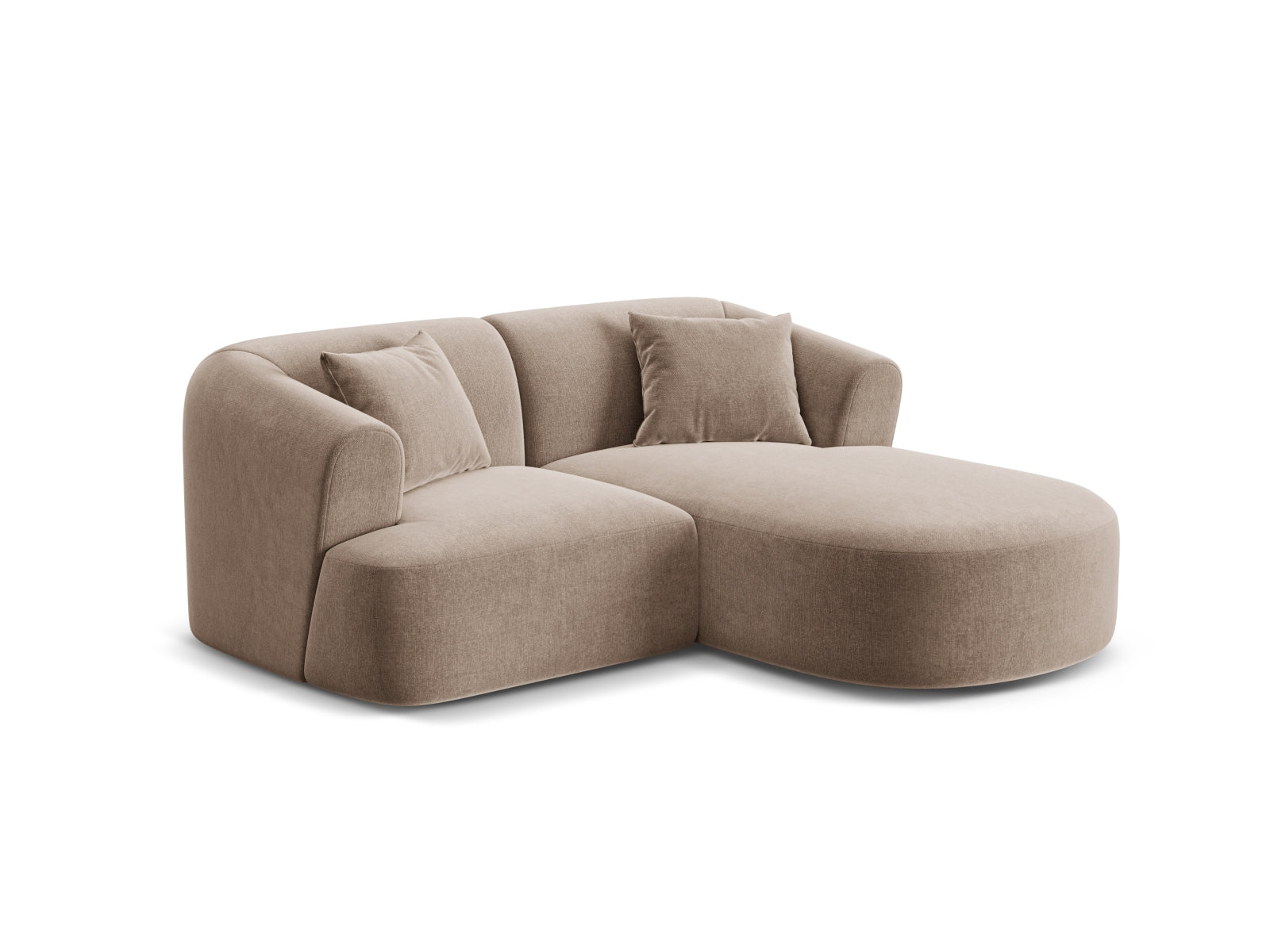 Erleben Sie das elegante Campi Velour Modular Ecksofa rechts 3 Sitzer von Cosmopolitan Design – ideal für Ihr modernes Zuhause, flexibel und komfortabel.