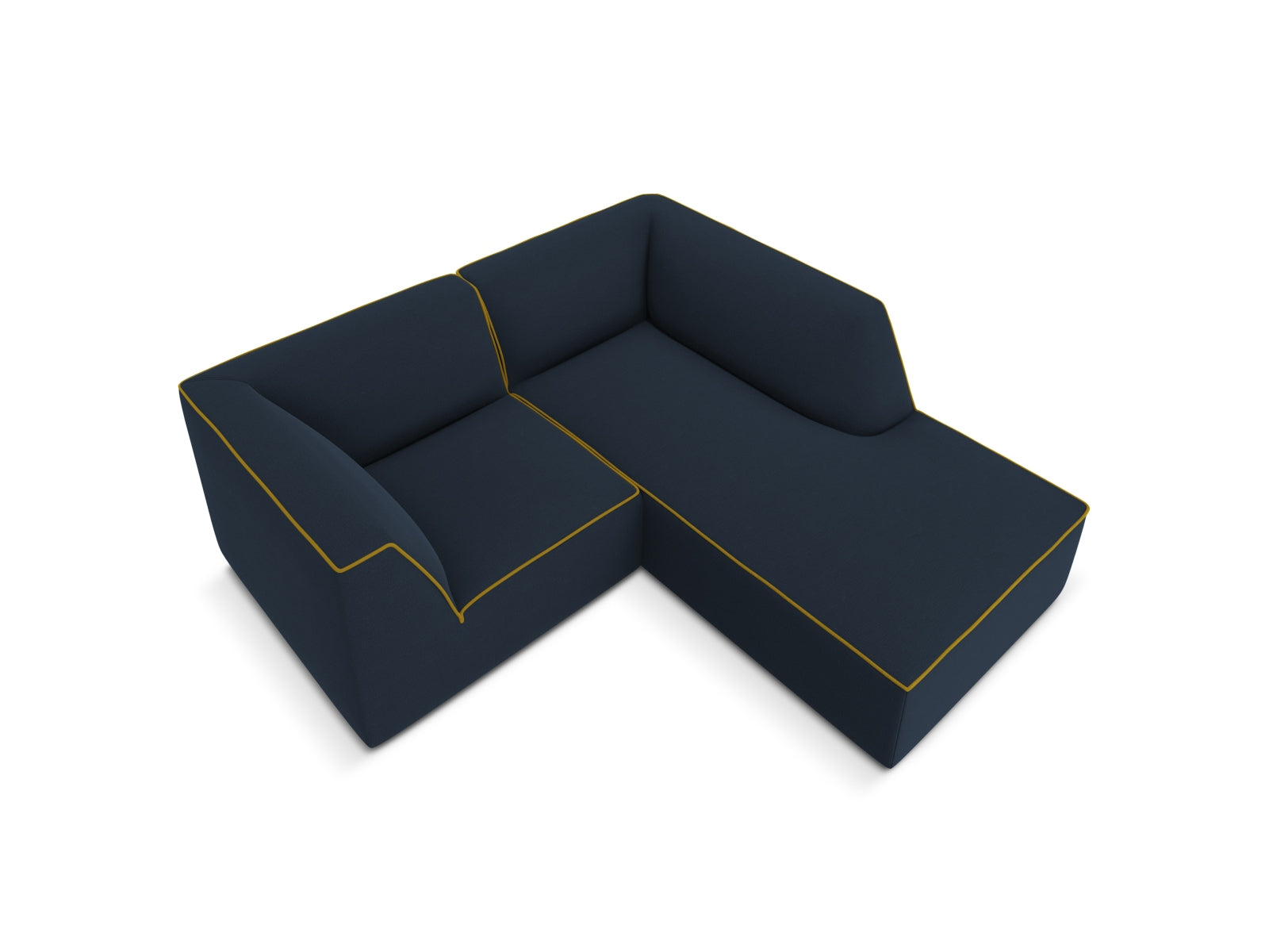 Oslo Modular Ecksofa rechts 3 Sitzer in Royal Blue, Yellow präsentiert im Onlineshop von KAQTU Design AG. Ecksofa rechts ist von Cosmopolitan Design