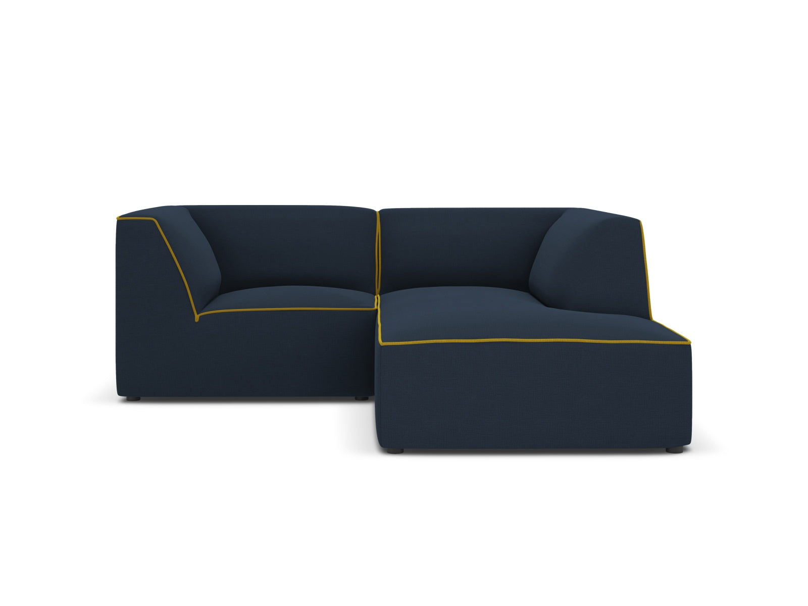 Oslo Modular Ecksofa rechts 3 Sitzer in Royal Blue, Yellow präsentiert im Onlineshop von KAQTU Design AG. Ecksofa rechts ist von Cosmopolitan Design