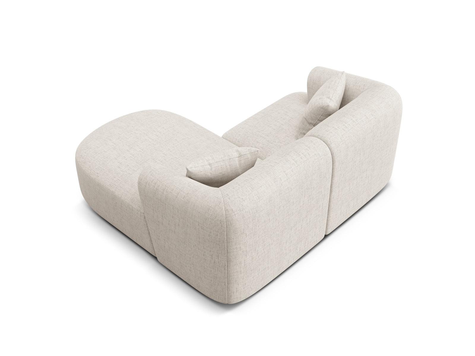 Entdecken Sie das Campi Modular Ecksofa rechts von Cosmopolitan Design – ein elegantes 3-Sitzer Sofa, das modernen Stil und flexible Nutzung vereint.
