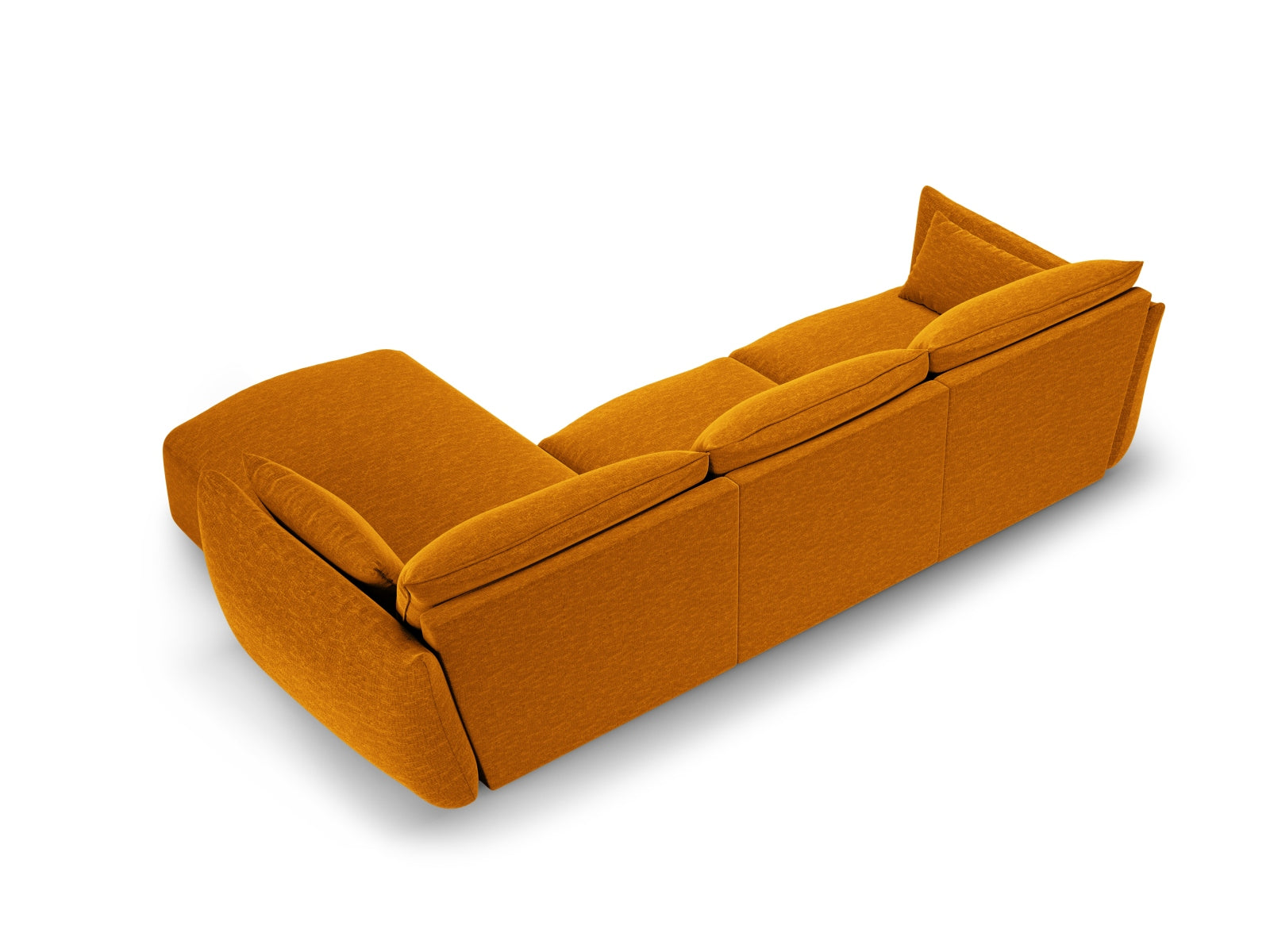 Elegantes 5-Sitzer Ecksofa rechts Matera von Cosmopolitan Design, ideal für stilvolle Wohnräume und entspannte Stunden mit Freunden.