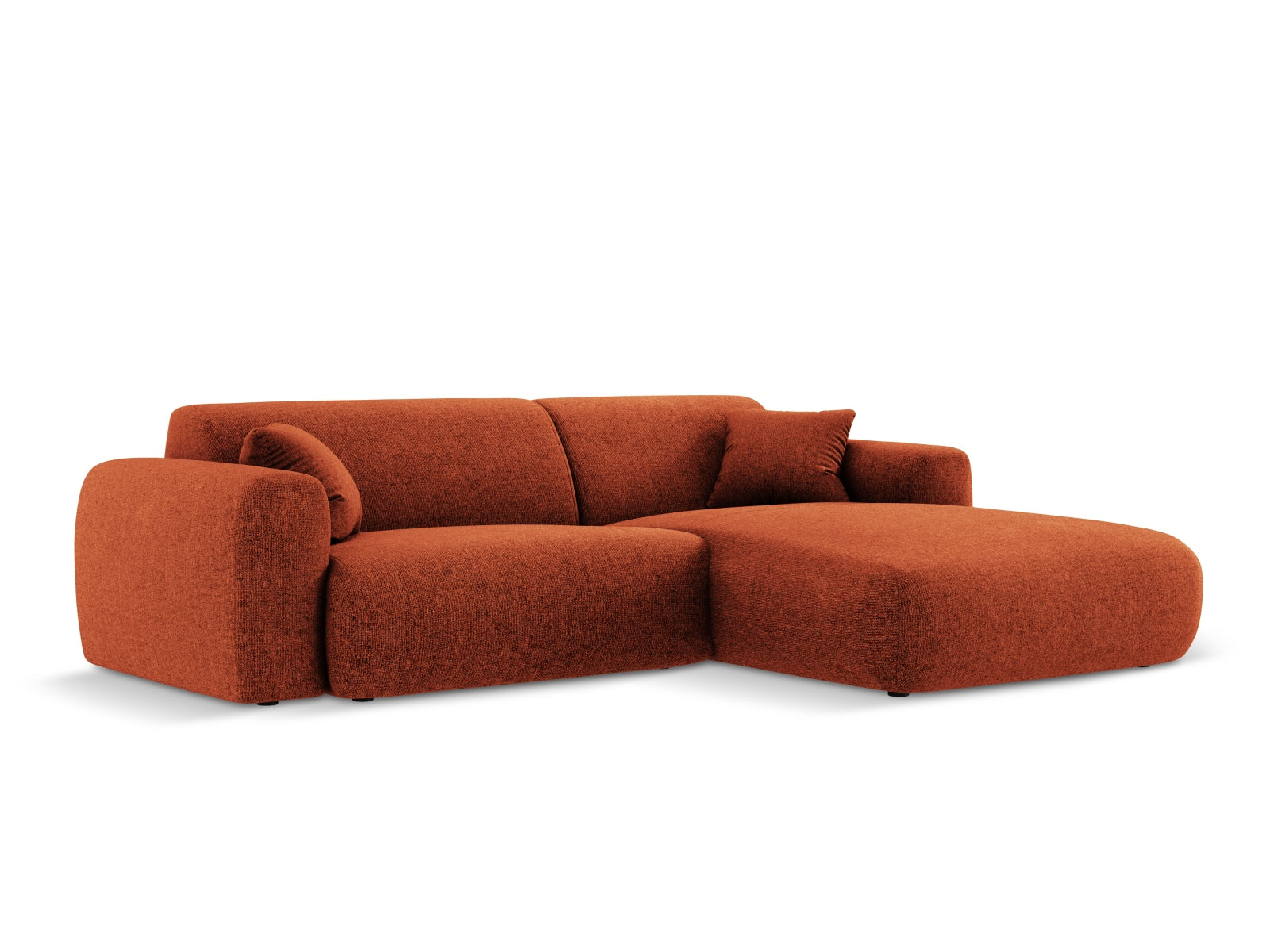 Nolio Ecksofa rechts 4 Sitzer 170cm in Terracotta präsentiert im Onlineshop von KAQTU Design AG. Ecksofa rechts ist von Cosmopolitan Design