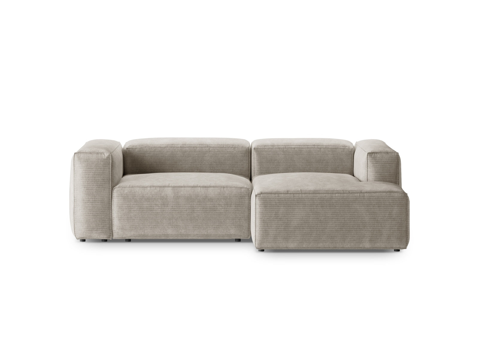 Bergamo Modular Ecksofa rechts 2 Sitzer in Ivory präsentiert im Onlineshop von KAQTU Design AG. Ecksofa rechts ist von Cosmopolitan Design