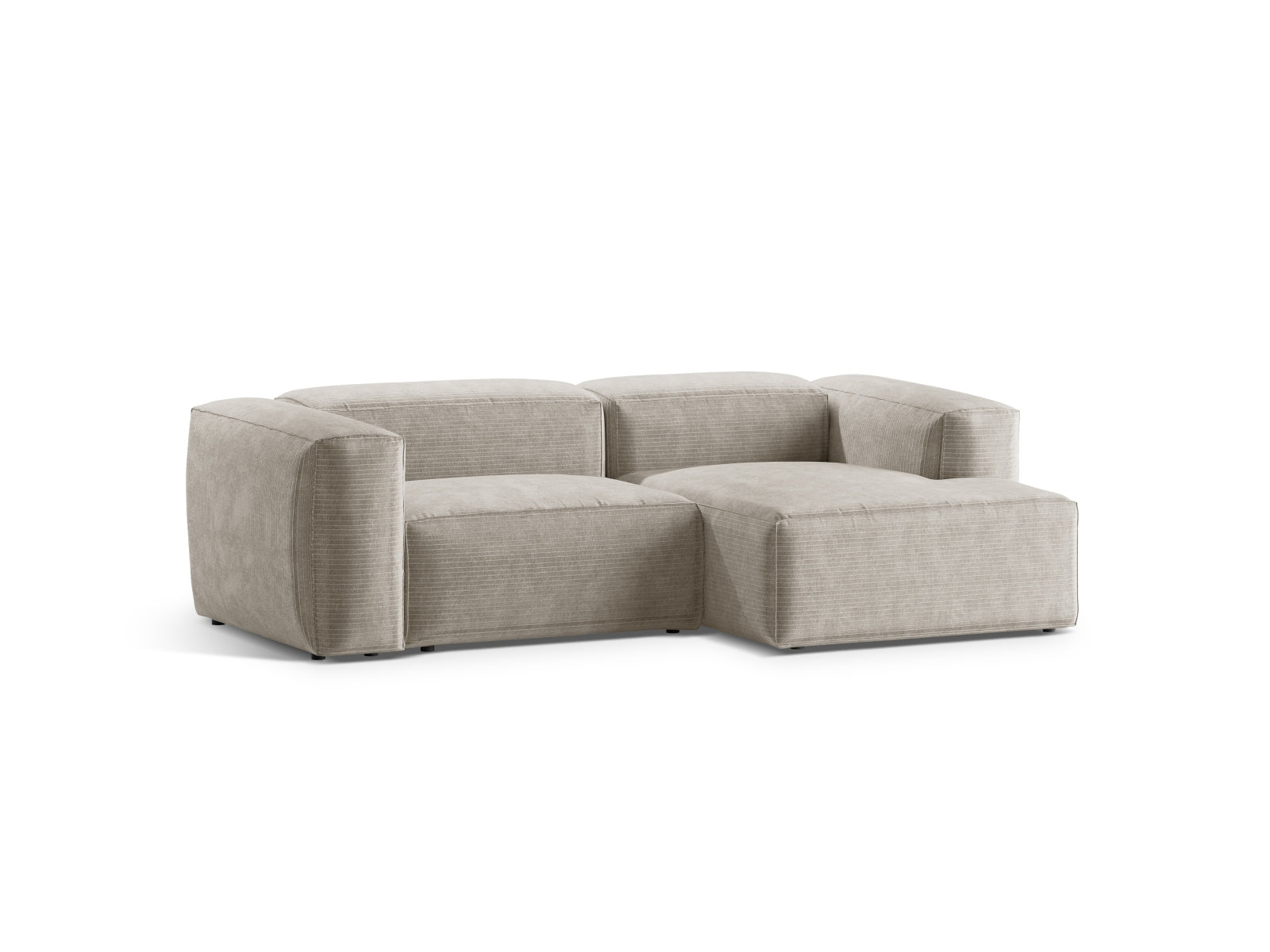 Erleben Sie das Bergamo Modular Ecksofa rechts von Cosmopolitan Design – ein stilvolles 2-Sitzer Sofa, das Komfort und modernes Design vereint.