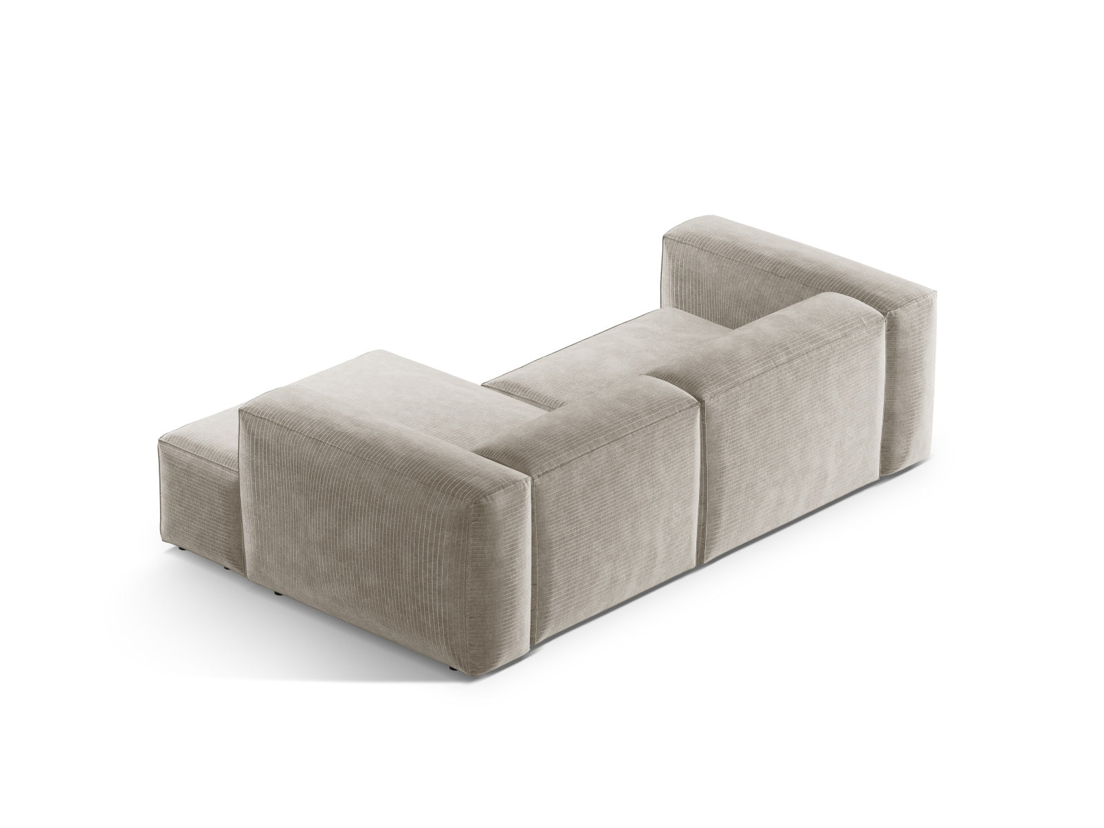 Entdecken Sie das Bergamo Modular Ecksofa rechts von Cosmopolitan Design – ein elegantes 2-Sitzer Sofa, das zeitgemässen Komfort und stilvolles Design perfekt kombiniert.