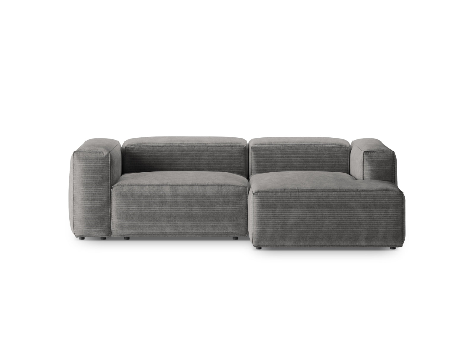 Bergamo Modular Ecksofa rechts 2 Sitzer in Light Grey präsentiert im Onlineshop von KAQTU Design AG. Ecksofa rechts ist von Cosmopolitan Design