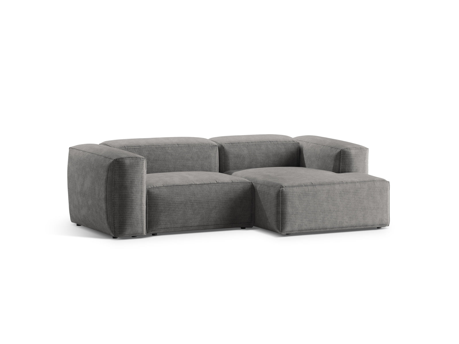 Entdecken Sie das Bergamo Modular Ecksofa rechts von Cosmopolitan Design – ein stilvolles 2-Sitzer Sofa, das Komfort und modernes Design perfekt kombiniert.