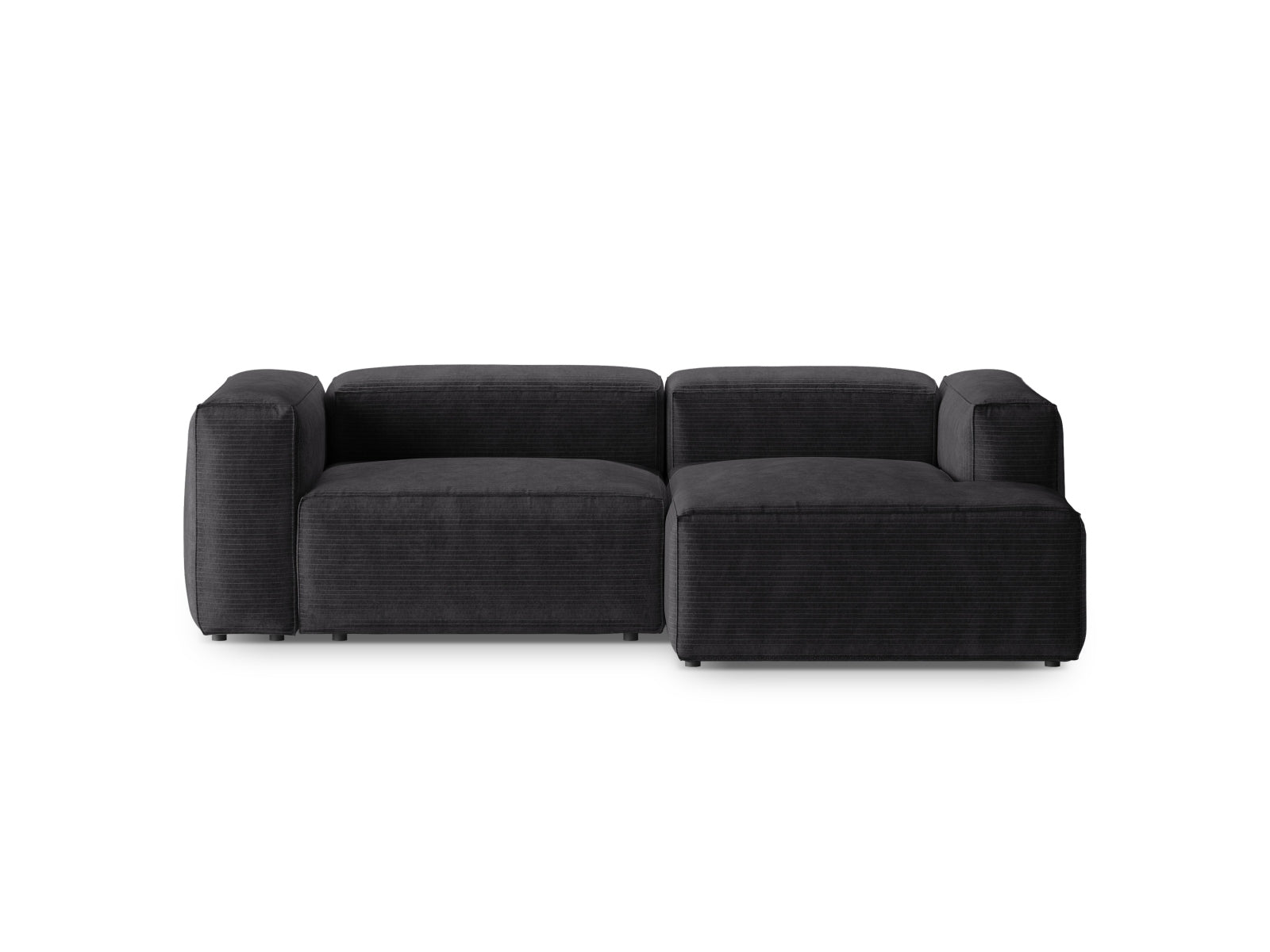 Bergamo Modular Ecksofa rechts 2 Sitzer in Grey präsentiert im Onlineshop von KAQTU Design AG. Ecksofa rechts ist von Cosmopolitan Design