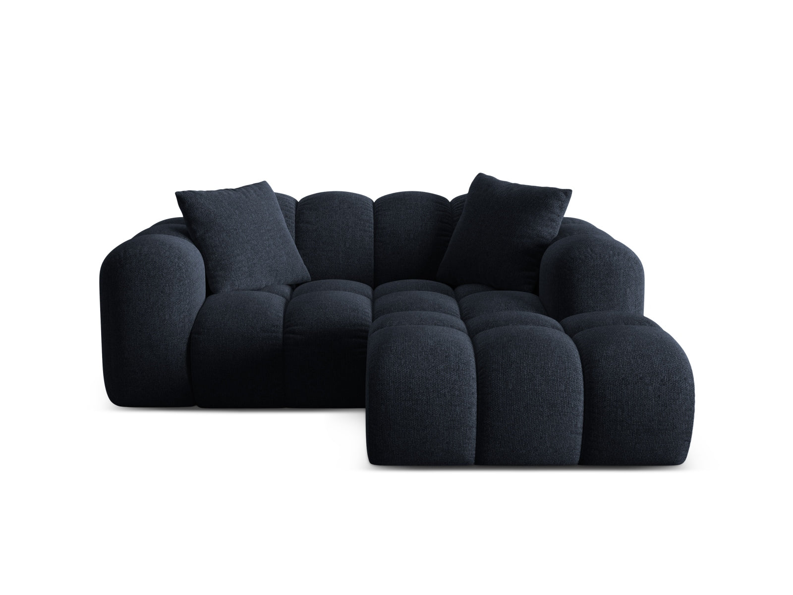 2-Sitzer Ecksofa rechts Treno in Navy Blue-Eden präsentiert im Onlineshop von KAQTU Design AG. Ecksofa rechts ist von Cosmopolitan Design