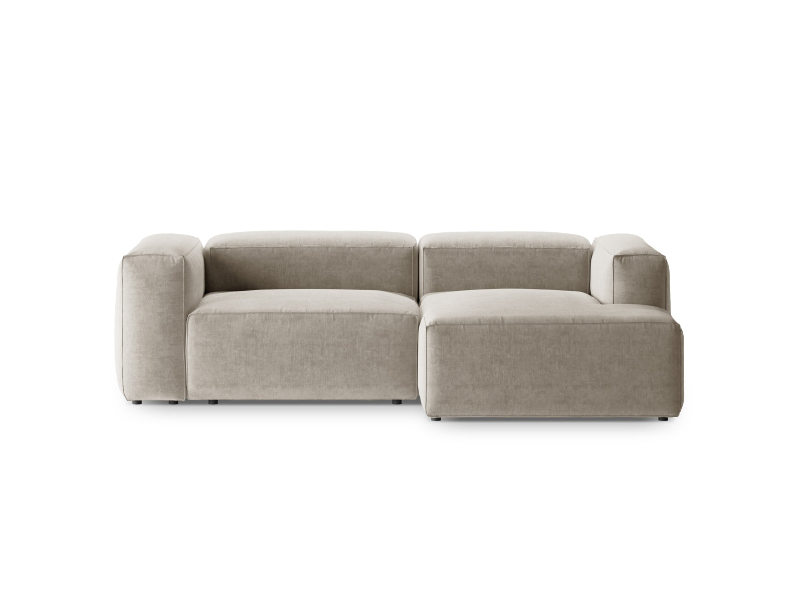 Bergamo Modular Ecksofa rechts 2 Sitzer in Beige präsentiert im Onlineshop von KAQTU Design AG. Ecksofa rechts ist von Cosmopolitan Design