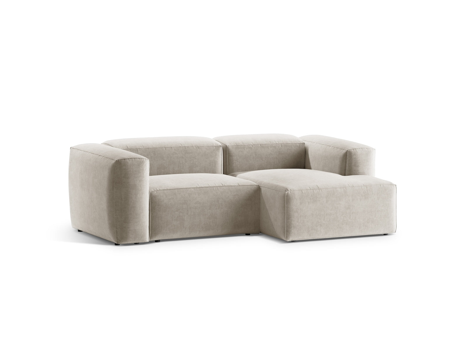 Entdecken Sie das Bergamo Modular Ecksofa rechts von Cosmopolitan Design – ein stilvolles 2-Sitzer Sofa, das Komfort und modernes Design perfekt kombiniert.