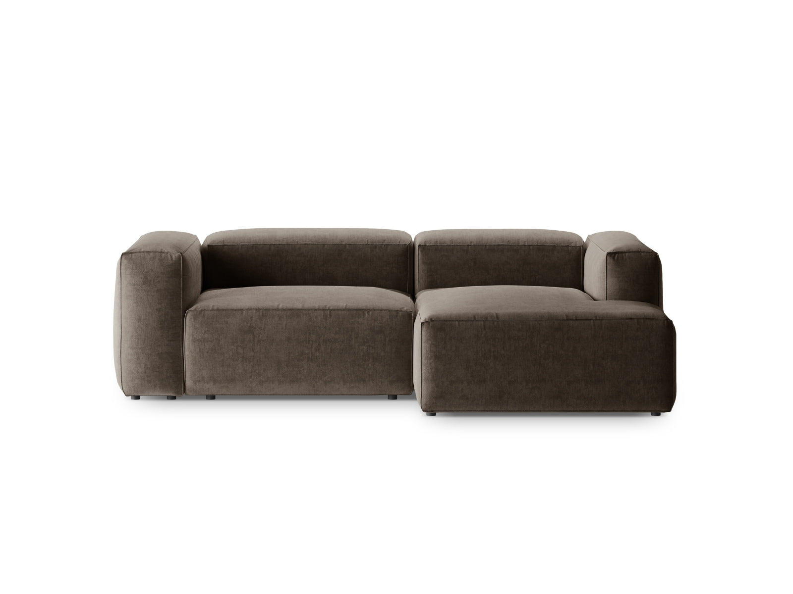 Bergamo Modular Ecksofa rechts 2 Sitzer in Cappuccino präsentiert im Onlineshop von KAQTU Design AG. Ecksofa rechts ist von Cosmopolitan Design