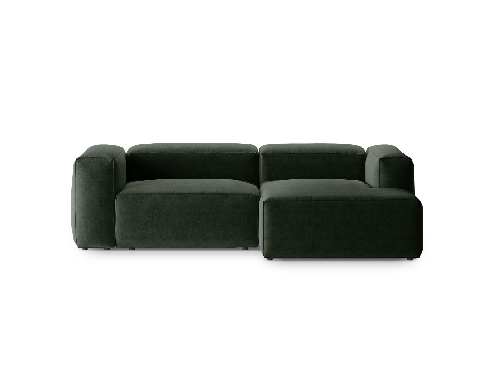 Bergamo Modular Ecksofa rechts 2 Sitzer in Moss Green präsentiert im Onlineshop von KAQTU Design AG. Ecksofa rechts ist von Cosmopolitan Design