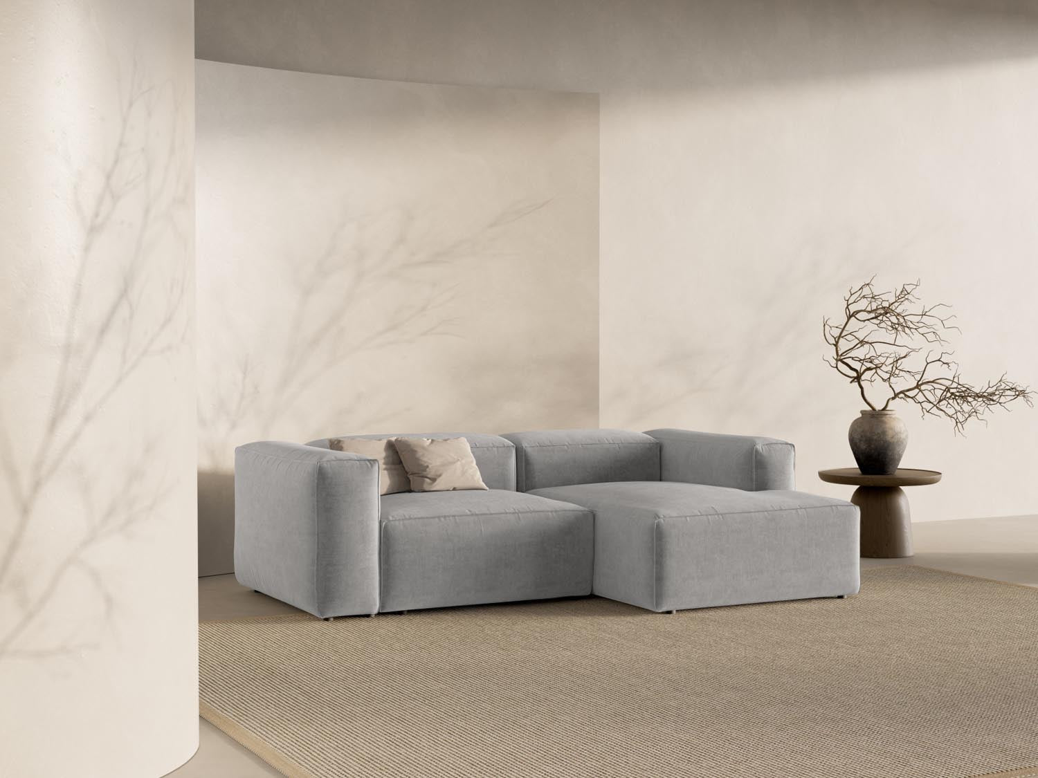 Erleben Sie das Bergamo Modular Ecksofa rechts von Cosmopolitan Design – ein elegantes 2-Sitzer Sofa, das modernen Stil und höchsten Komfort vereint.