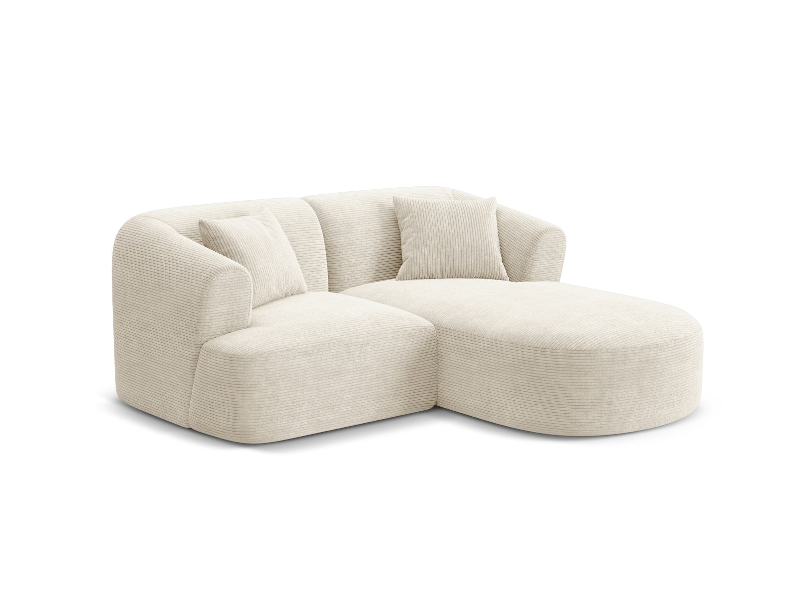 Entdecken Sie das Campi Modular Ecksofa rechts von Cosmopolitan Design – ein elegantes 3-Sitzer Sofa, das Flexibilität und höchsten Komfort vereint.