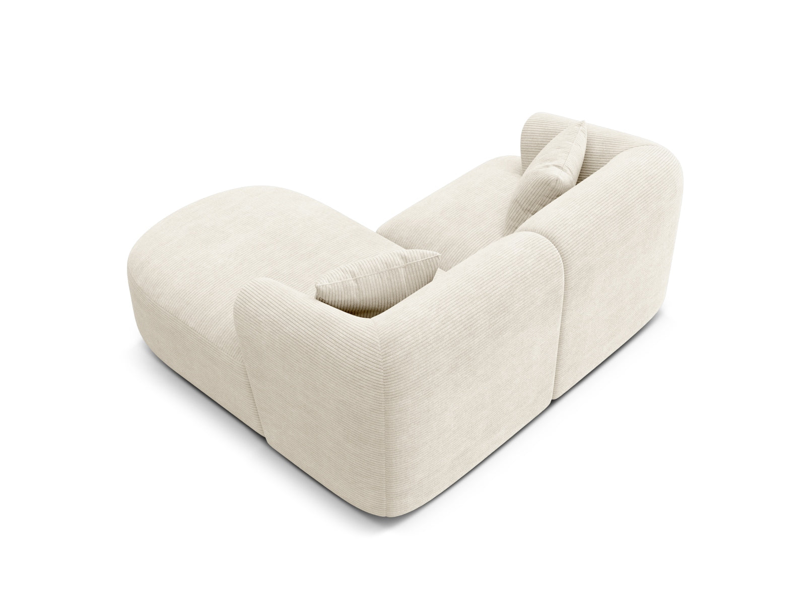 Entdecken Sie das Campi Modular Ecksofa rechts von Cosmopolitan Design – ein elegantes 3-Sitzer Sofa, das Flexibilität und höchsten Komfort vereint.