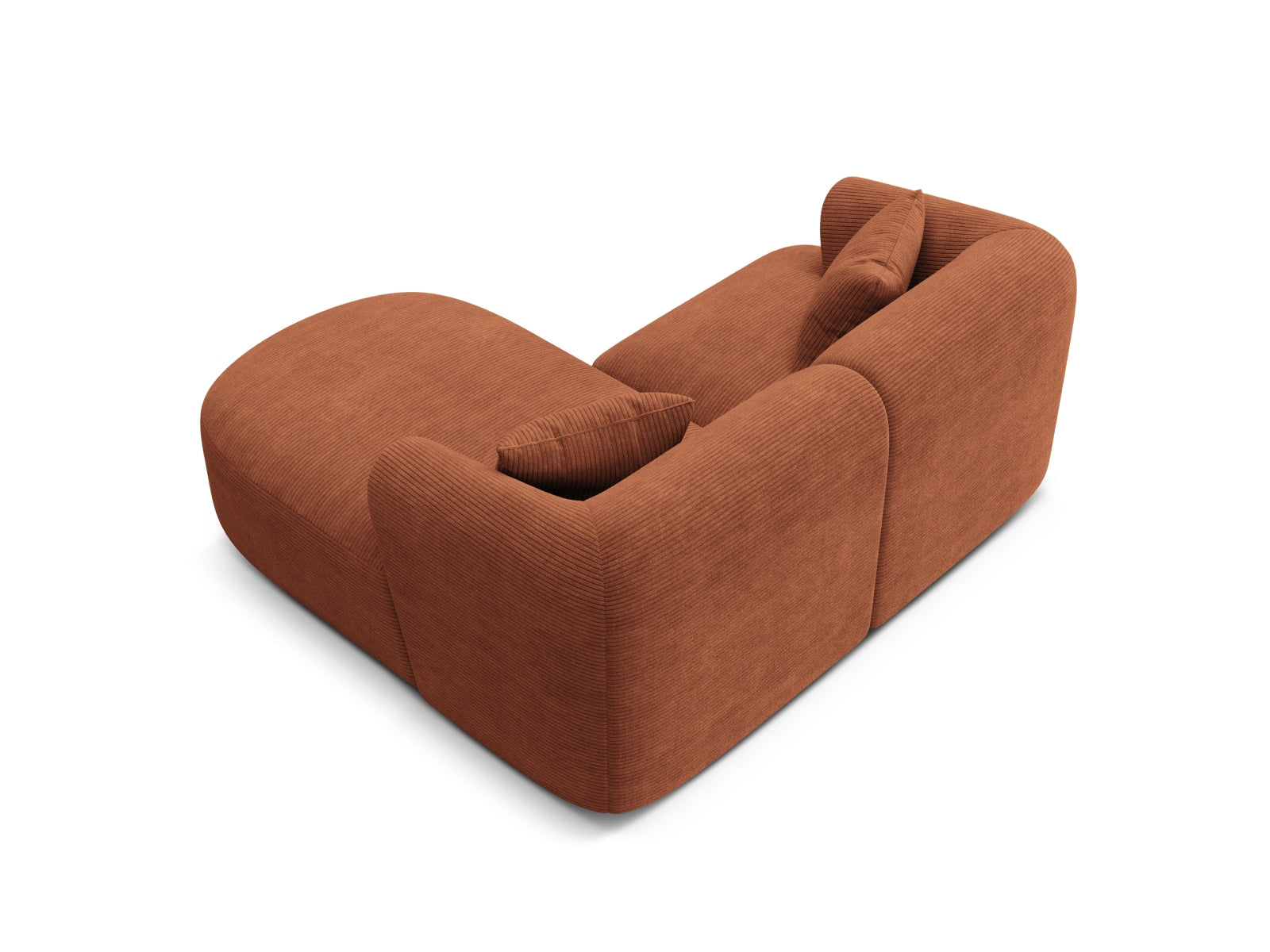 Erleben Sie das Campi Modular Ecksofa rechts von Cosmopolitan Design – ein stilvolles 3-Sitzer Sofa, das Komfort und Anpassungsfähigkeit perfekt kombiniert.
