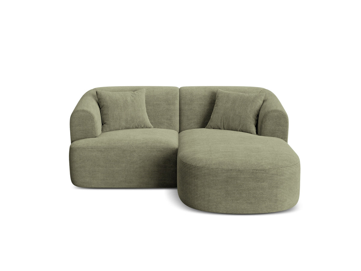3-Sitzer Ecksofa rechts Campi in Moss Green-Lincoln D präsentiert im Onlineshop von KAQTU Design AG. Ecksofa rechts ist von Cosmopolitan Design