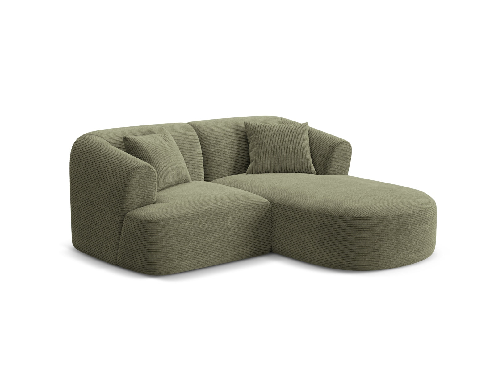 Erleben Sie das Campi Modular Ecksofa rechts von Cosmopolitan Design – ein stilvolles 3-Sitzer Sofa, das Komfort und Anpassungsfähigkeit perfekt kombiniert.