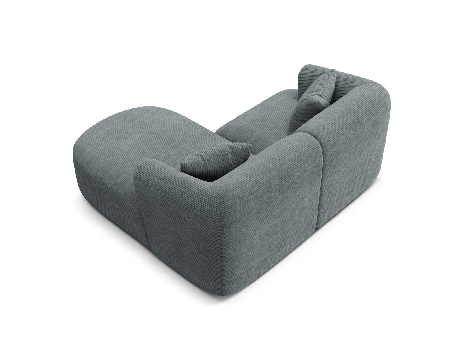 Erleben Sie das Campi Modular Ecksofa rechts von Cosmopolitan Design – ein stilvolles 3-Sitzer Sofa, das Komfort und Anpassungsfähigkeit perfekt kombiniert.