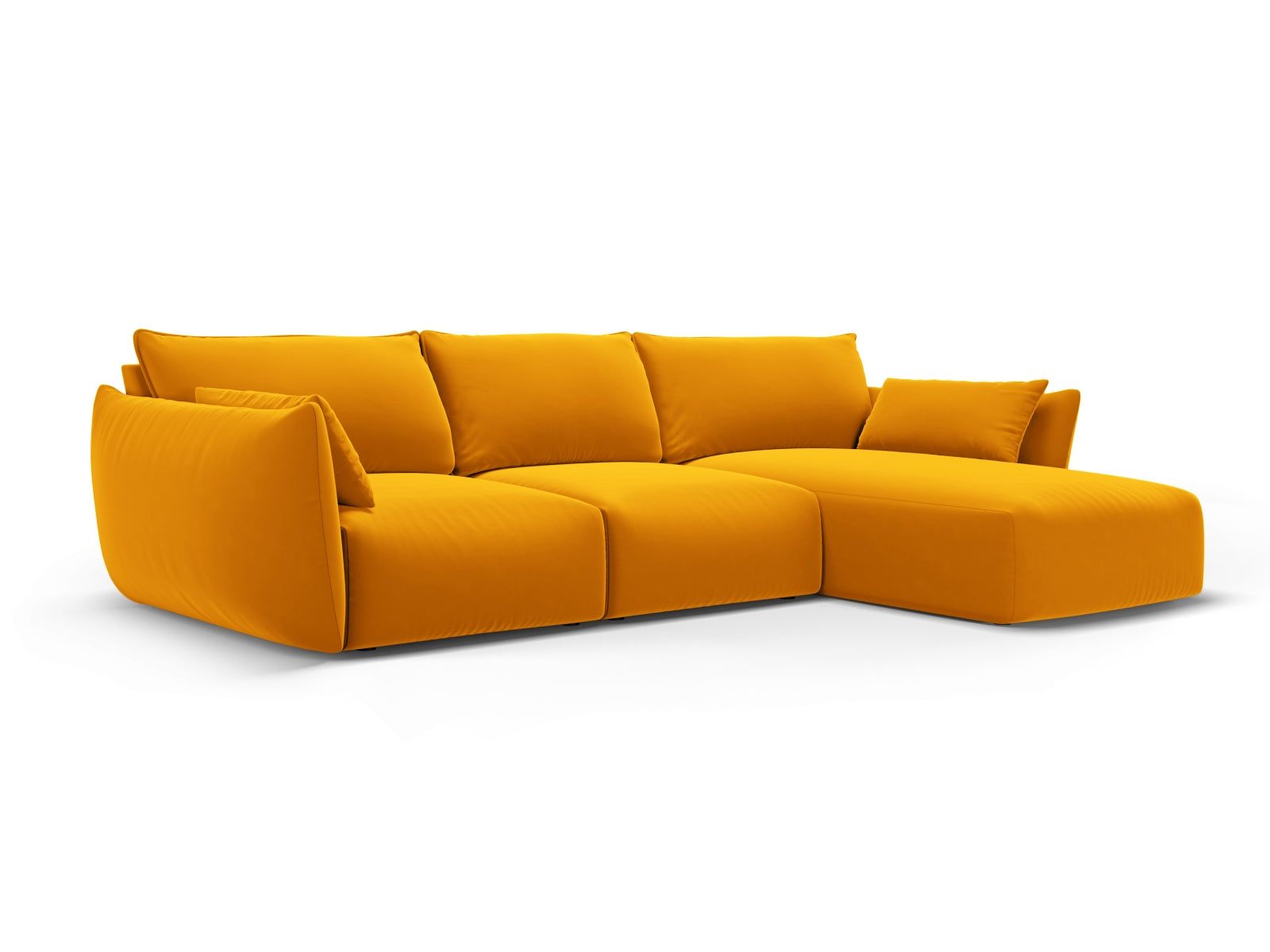 Stylisches 5-Sitzer Ecksofa rechts Matera von Cosmopolitan Design, perfekt für gemütliche Abende und stilvolle Wohnräume.