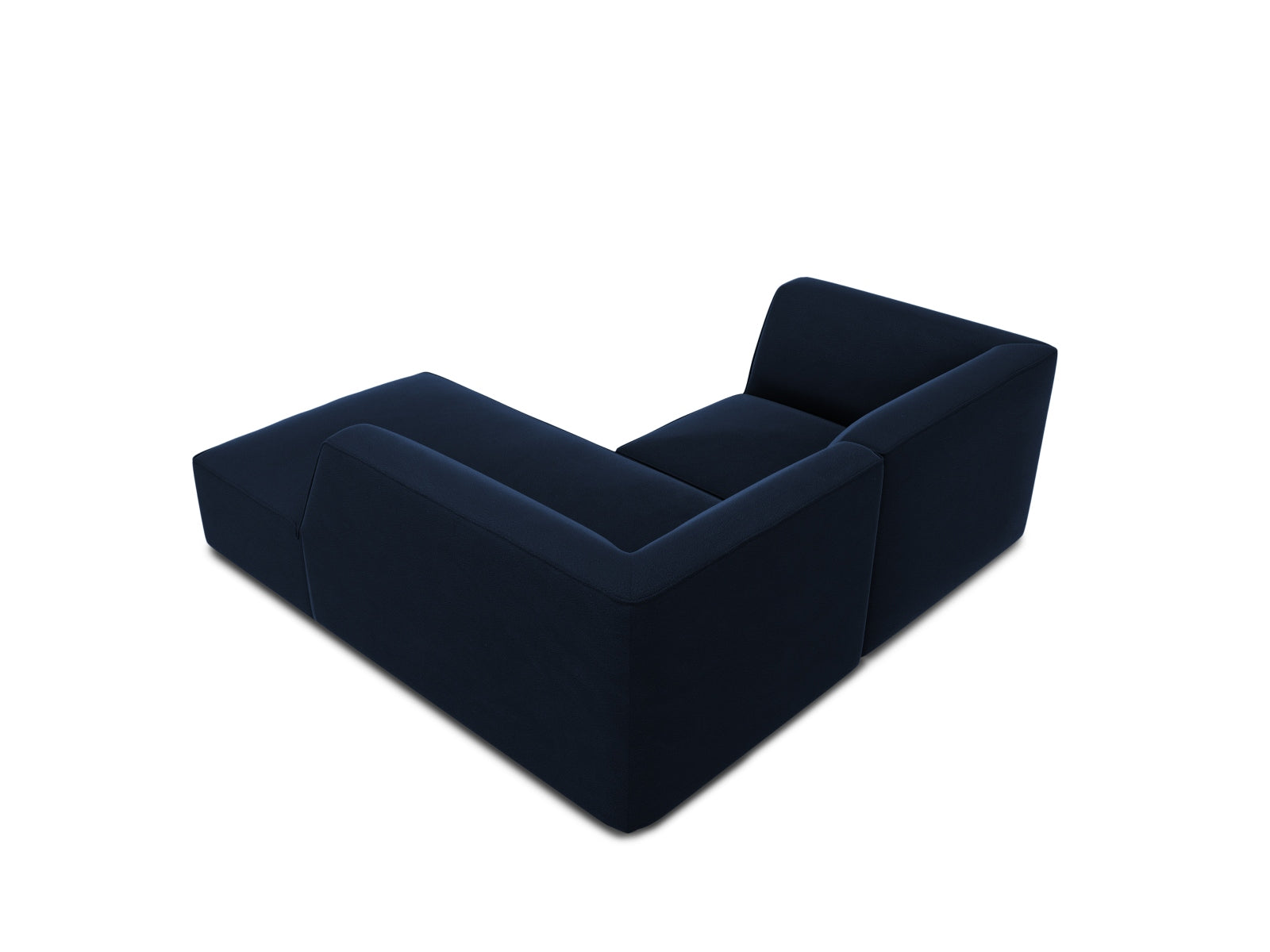 Oslo Velour Modular Ecksofa rechts 3 Sitzer in Royal Blue präsentiert im Onlineshop von KAQTU Design AG. Ecksofa rechts ist von Cosmopolitan Design