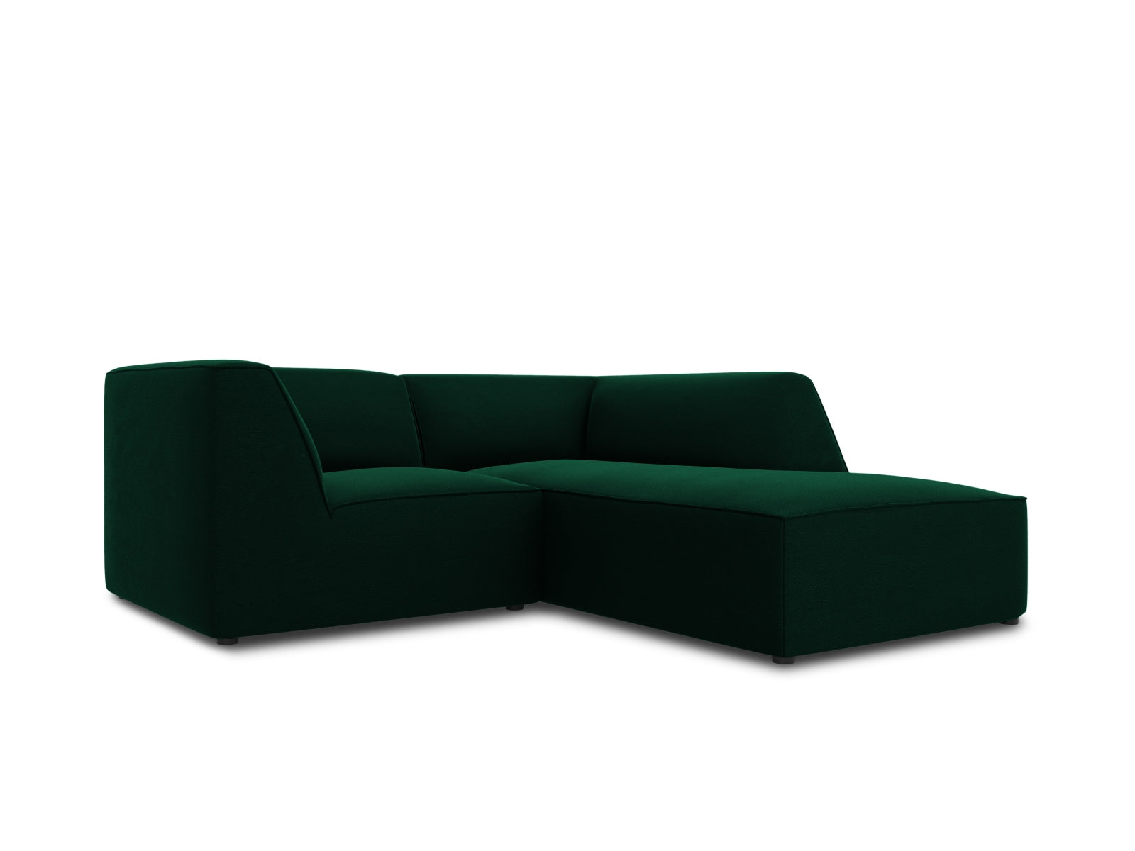 Oslo Velour Modular Ecksofa rechts 3 Sitzer in Bottle Green präsentiert im Onlineshop von KAQTU Design AG. Ecksofa rechts ist von Cosmopolitan Design