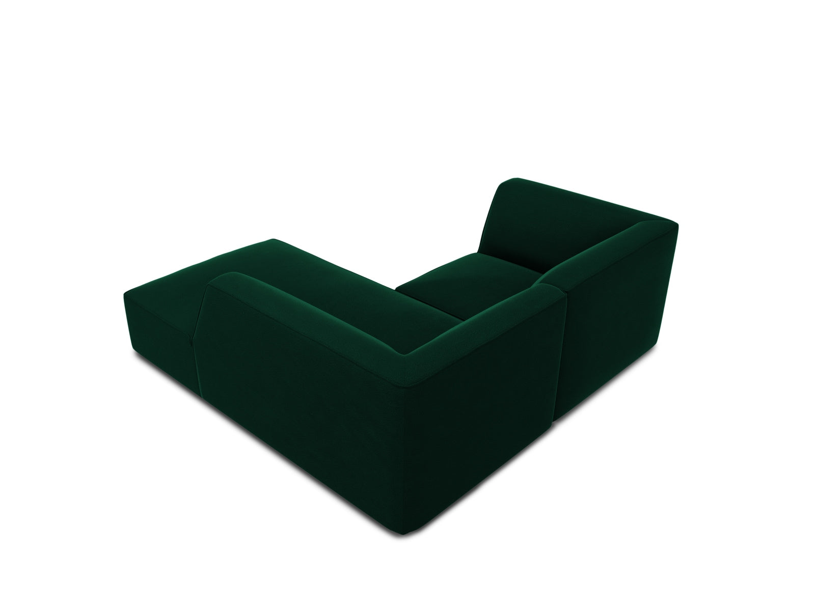 Oslo Velour Modular Ecksofa rechts 3 Sitzer in Bottle Green präsentiert im Onlineshop von KAQTU Design AG. Ecksofa rechts ist von Cosmopolitan Design