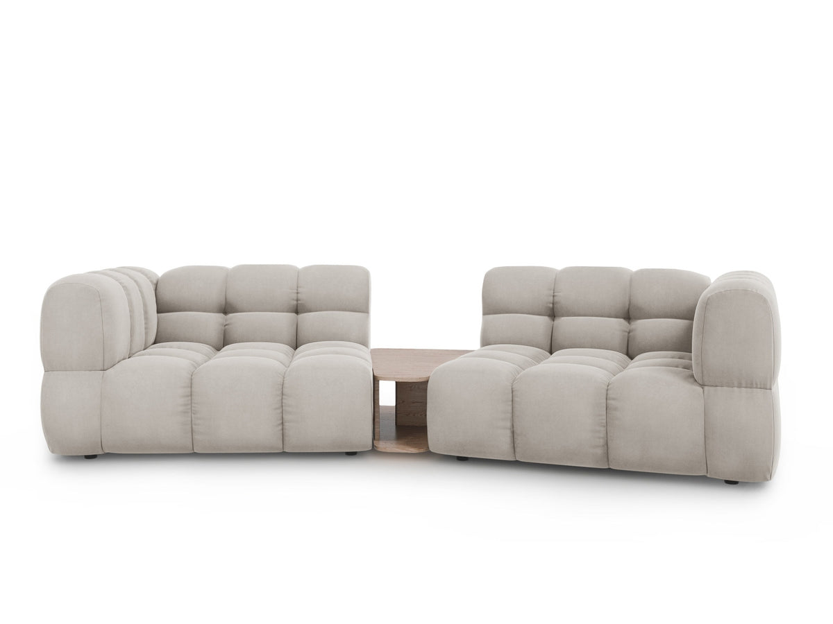 Sky Velour modulares Sofa 2 Sitzer 148cm in Light Beige-Casino präsentiert im Onlineshop von KAQTU Design AG. 3er Sofa ist von Cosmopolitan Design