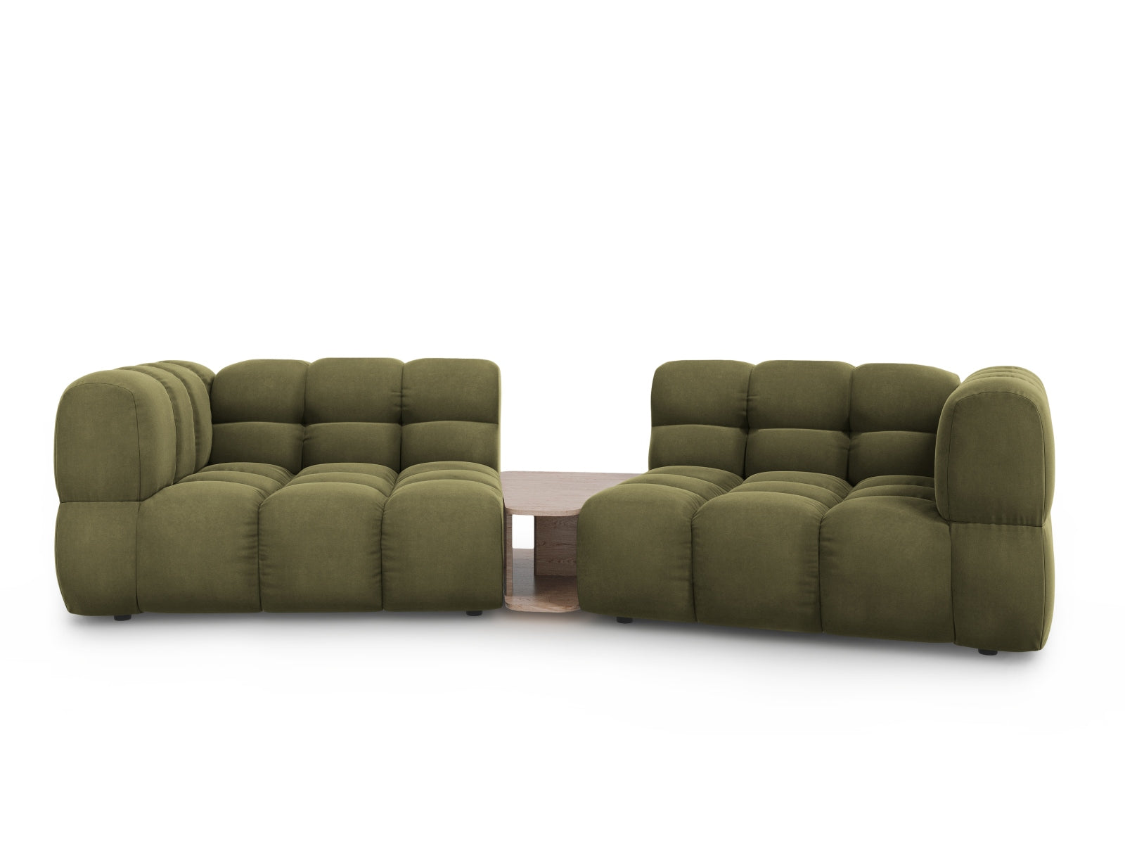 Sky Velour modulares Sofa 2 Sitzer 148cm in Light Green-Casino präsentiert im Onlineshop von KAQTU Design AG. 3er Sofa ist von Cosmopolitan Design