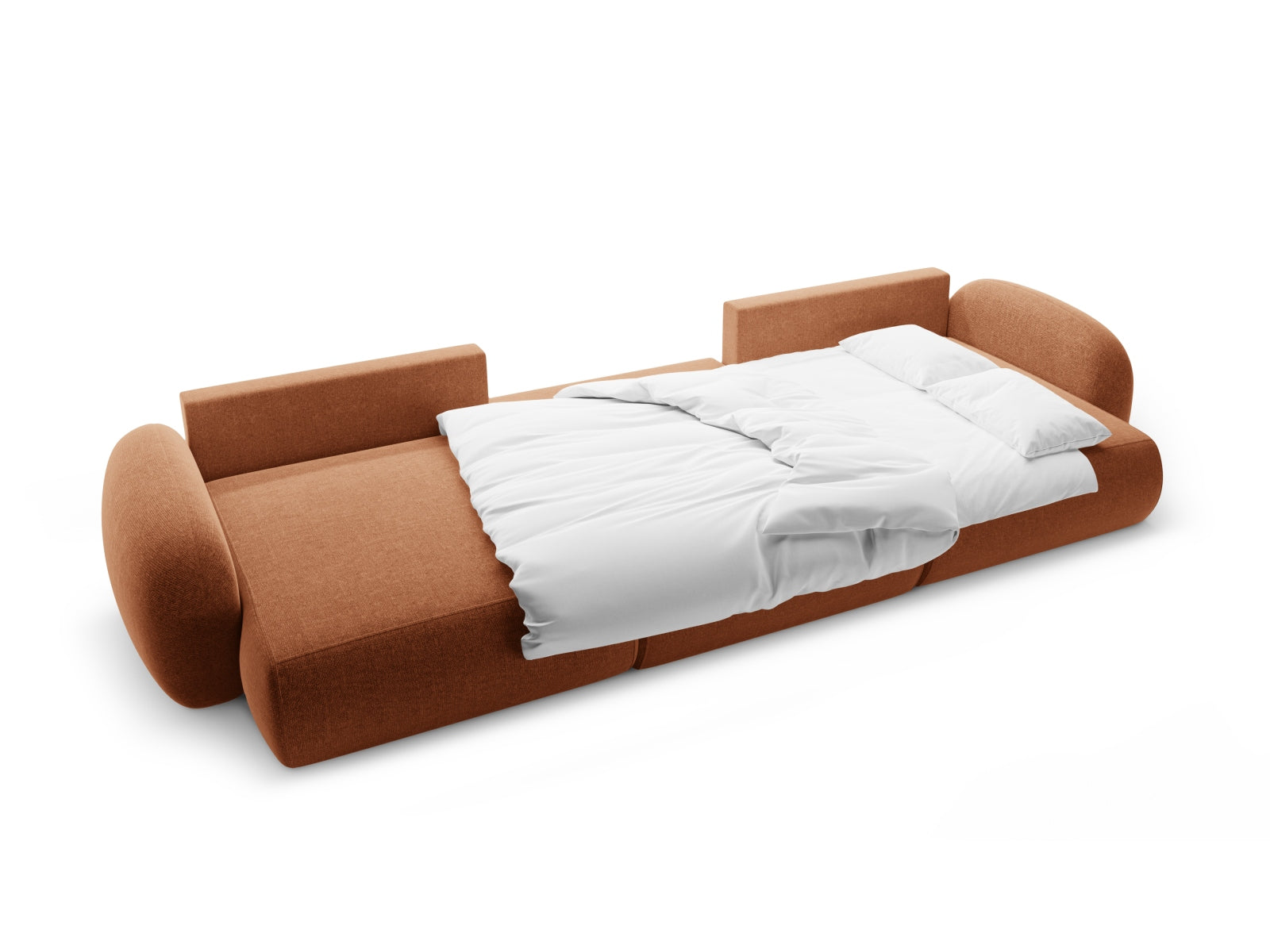 Tonale Panoramic Sofa mit Stauraum und Schlaffunktion 5 Sitzer in Brick präsentiert im Onlineshop von KAQTU Design AG. 5er Sofa ist von Cosmopolitan Design