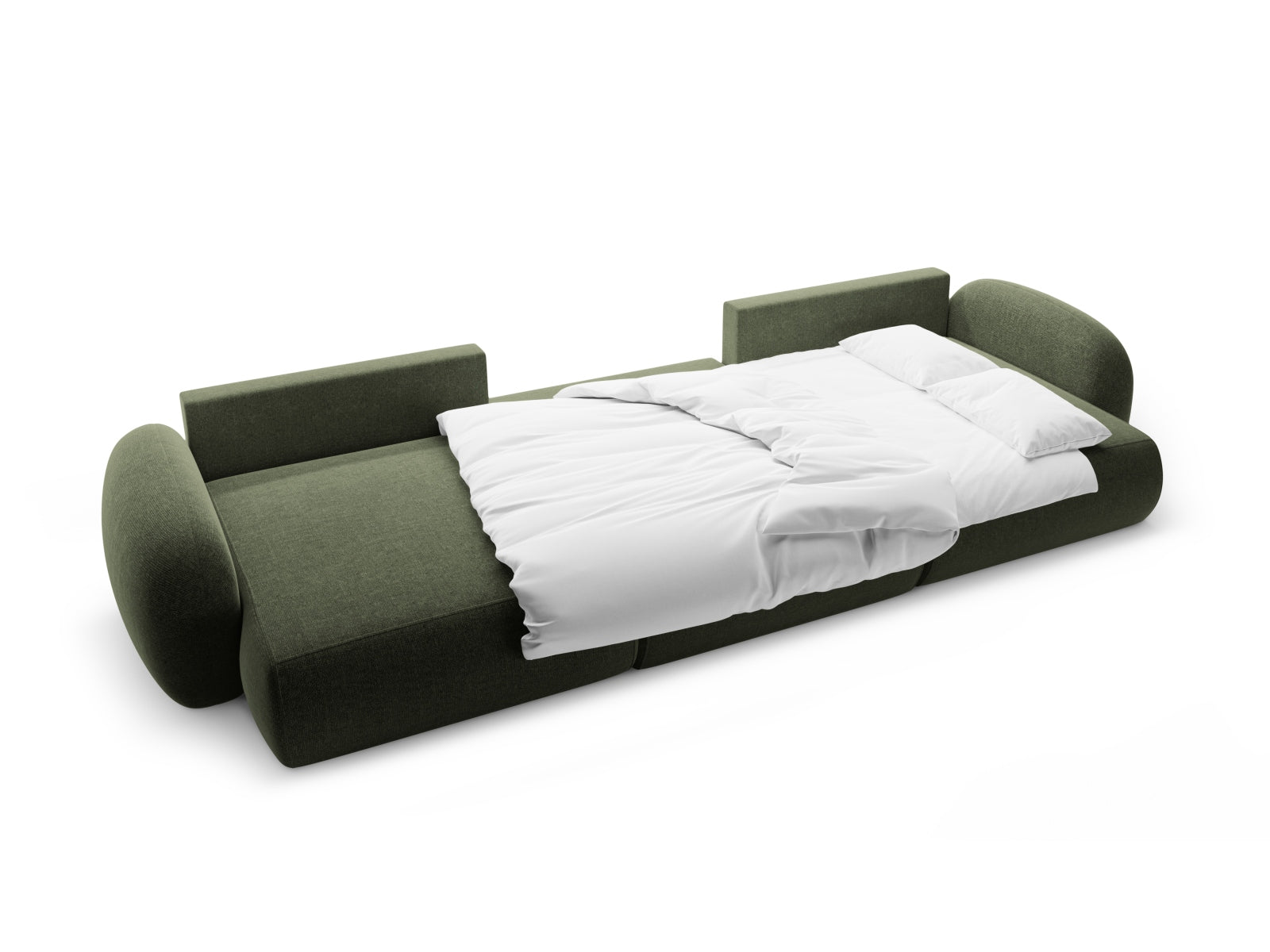 Tonale Panoramic Sofa mit Stauraum und Schlaffunktion 5 Sitzer in Green präsentiert im Onlineshop von KAQTU Design AG. 5er Sofa ist von Cosmopolitan Design