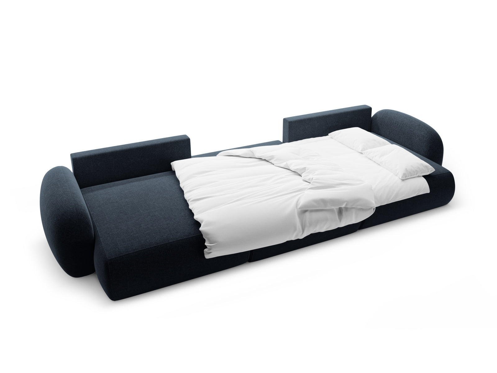 Tonale Panoramic Sofa mit Stauraum und Schlaffunktion 5 Sitzer in Navy Blue präsentiert im Onlineshop von KAQTU Design AG. 5er Sofa ist von Cosmopolitan Design