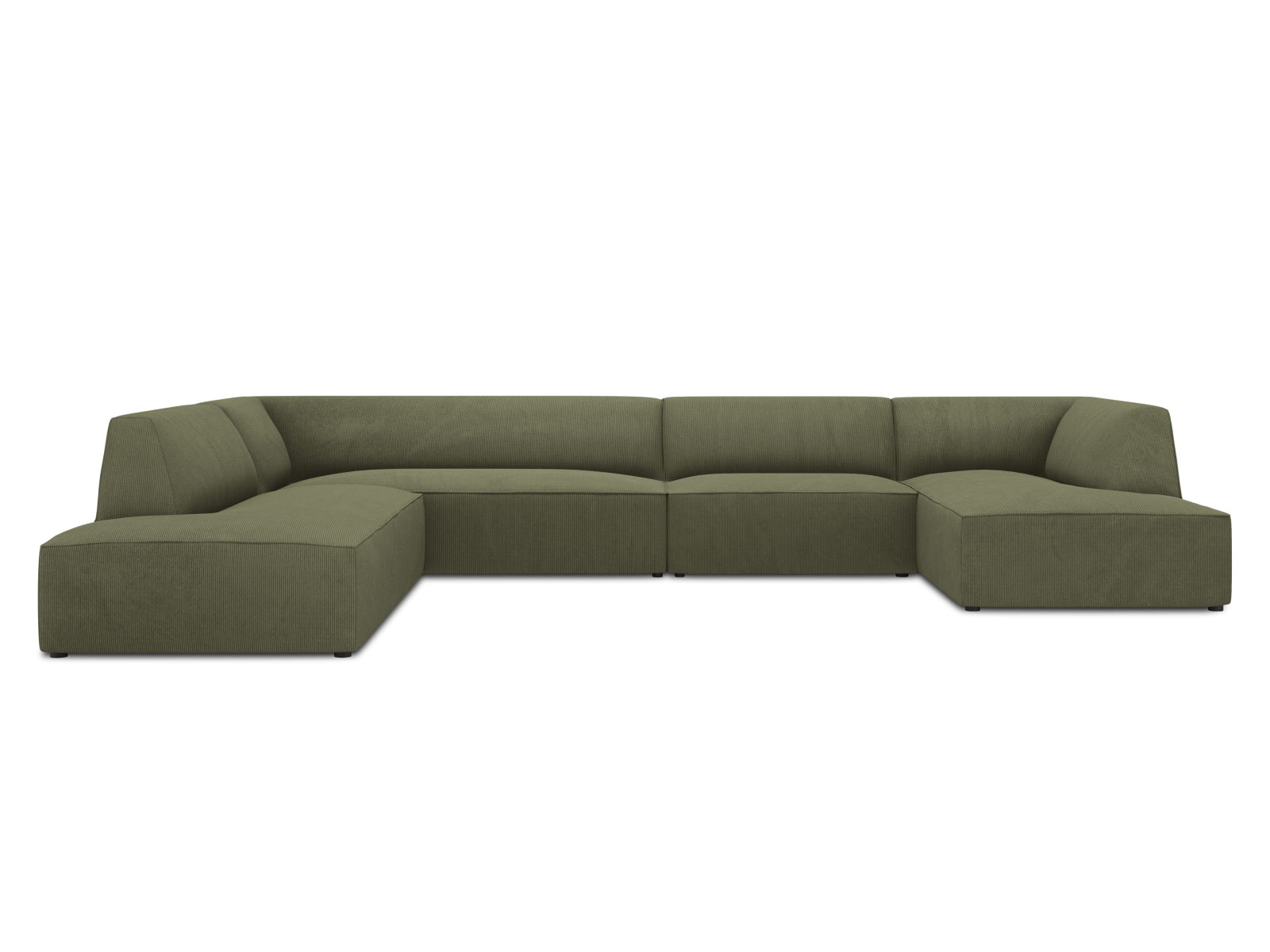 Oslo Panoramic Ecksofa links 7 Sitzer in Green präsentiert im Onlineshop von KAQTU Design AG. Ecksofa links ist von Cosmopolitan Design