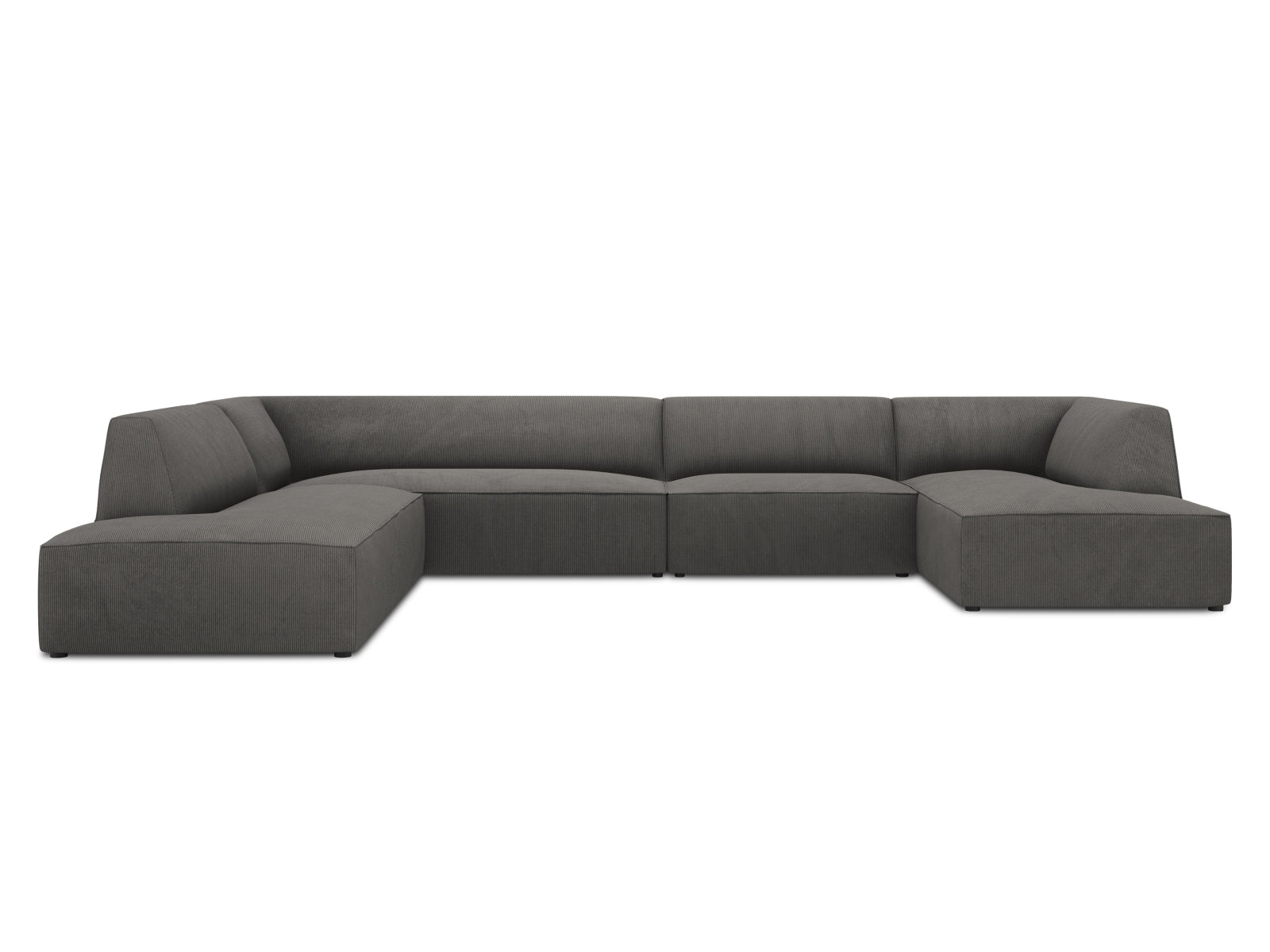Oslo Panoramic Ecksofa links 7 Sitzer in Dark Grey präsentiert im Onlineshop von KAQTU Design AG. Ecksofa links ist von Cosmopolitan Design