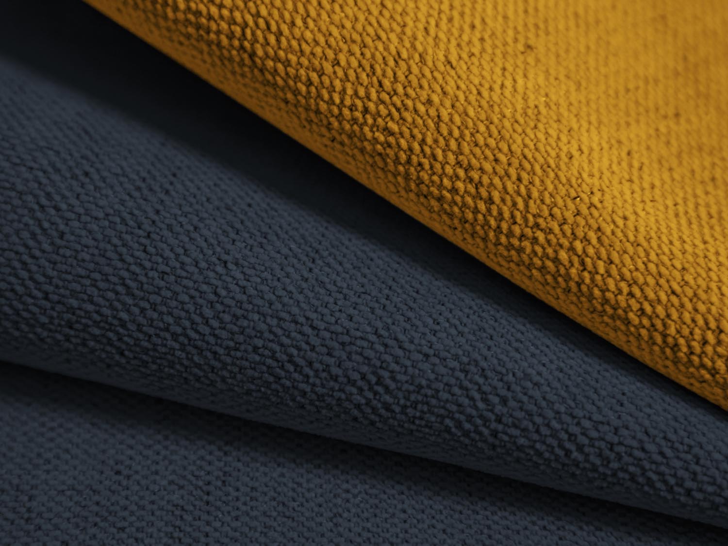 Oslo Panoramic Ecksofa links 7 Sitzer in Royal Blue, Yellow präsentiert im Onlineshop von KAQTU Design AG. Ecksofa links ist von Cosmopolitan Design