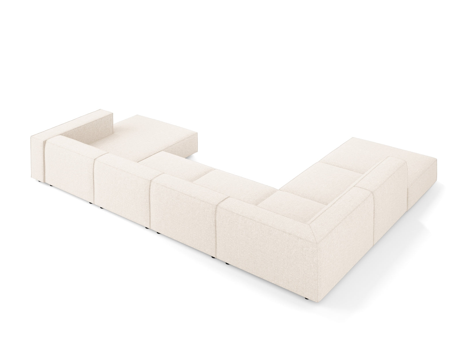 Arendal Panoramic Ecksofa links 7 Sitzer in Light Beige präsentiert im Onlineshop von KAQTU Design AG. Ecksofa links ist von Cosmopolitan Design