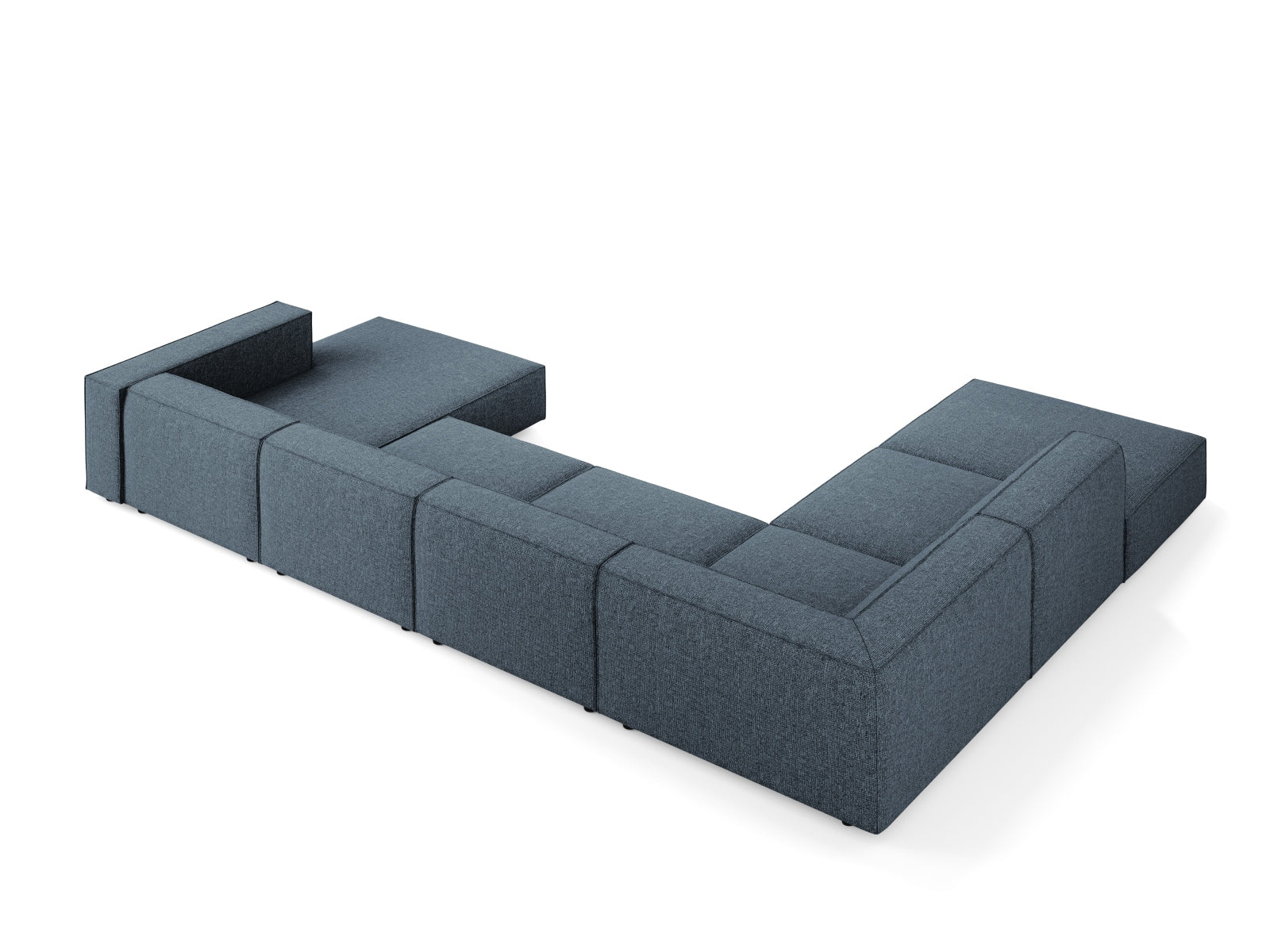 Arendal Panoramic Ecksofa links 7 Sitzer in Royal Blue präsentiert im Onlineshop von KAQTU Design AG. Ecksofa links ist von Cosmopolitan Design