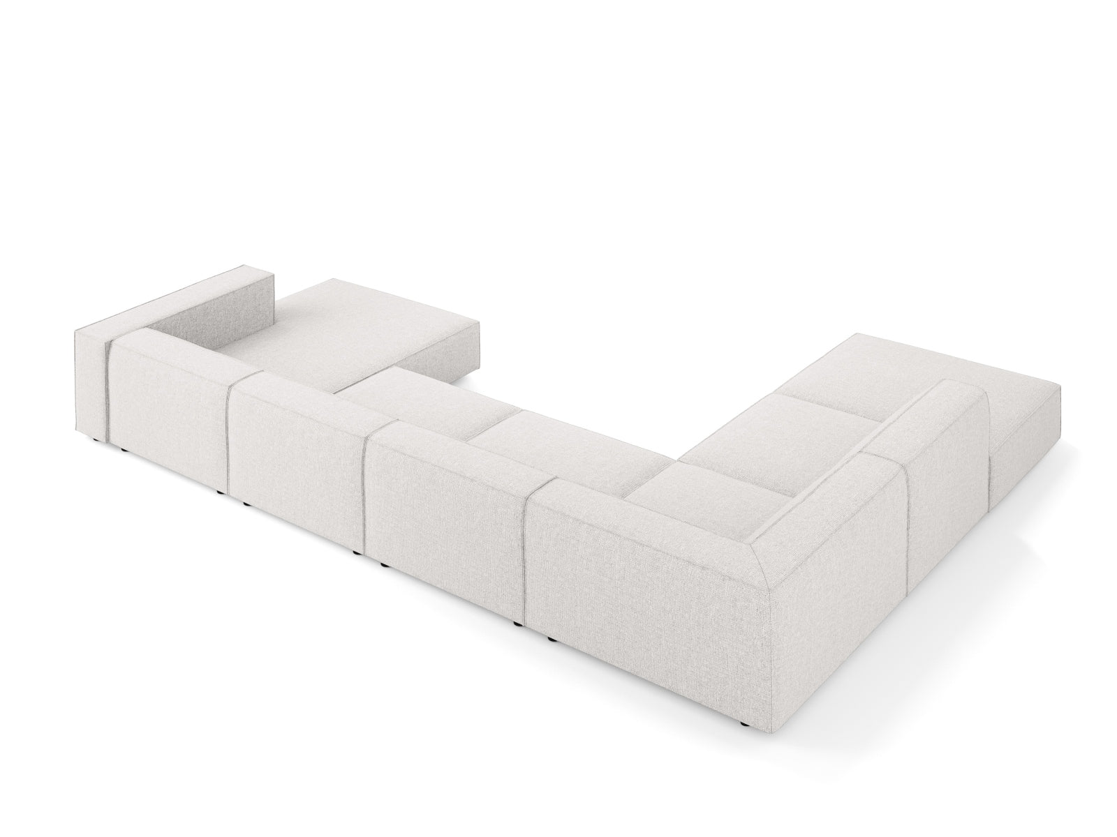 Arendal Panoramic Ecksofa links 7 Sitzer in Light Grey präsentiert im Onlineshop von KAQTU Design AG. Ecksofa links ist von Cosmopolitan Design