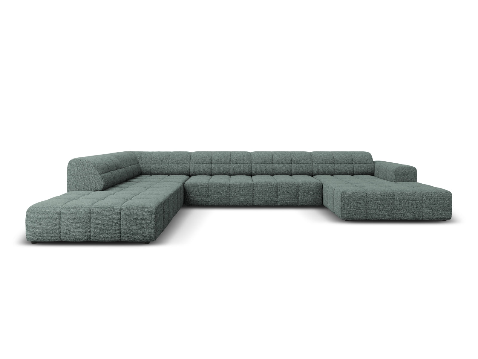 Chicago Panoramic Ecksofa links 7 Sitzer 262cm in Petrol-Haga präsentiert im Onlineshop von KAQTU Design AG. Ecksofa links ist von Cosmopolitan Design
