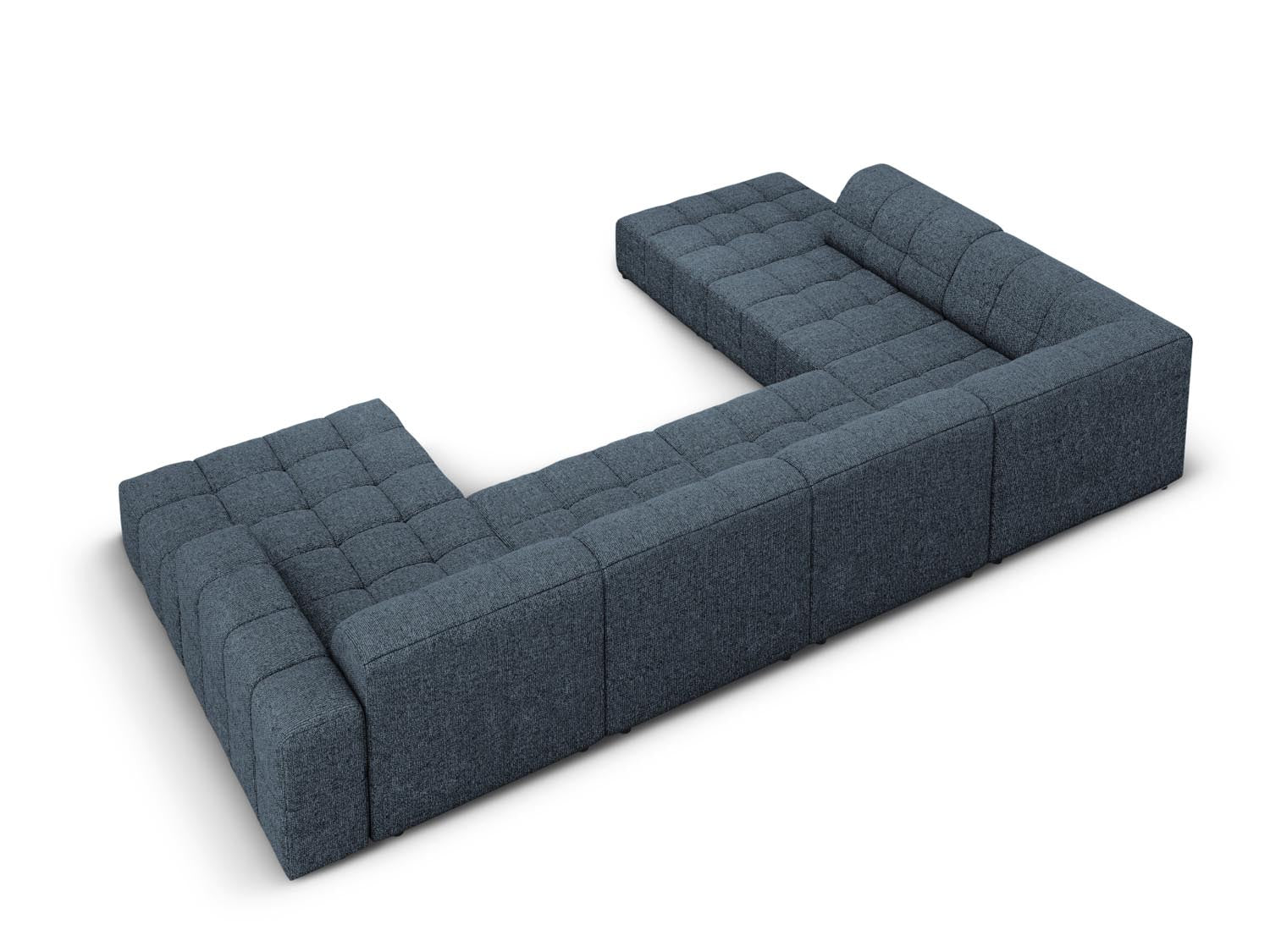 Chicago Panoramic Ecksofa links 7 Sitzer 262cm in Royal Blue präsentiert im Onlineshop von KAQTU Design AG. Ecksofa links ist von Cosmopolitan Design