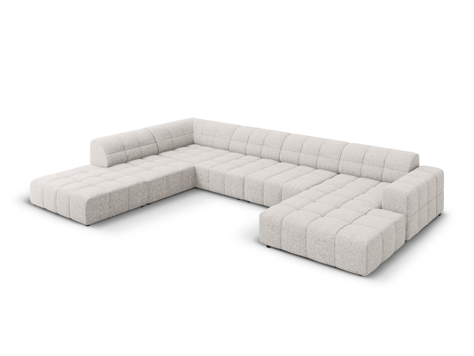 Chicago Panoramic Ecksofa links 7 Sitzer 262cm in Light Grey präsentiert im Onlineshop von KAQTU Design AG. Ecksofa links ist von Cosmopolitan Design