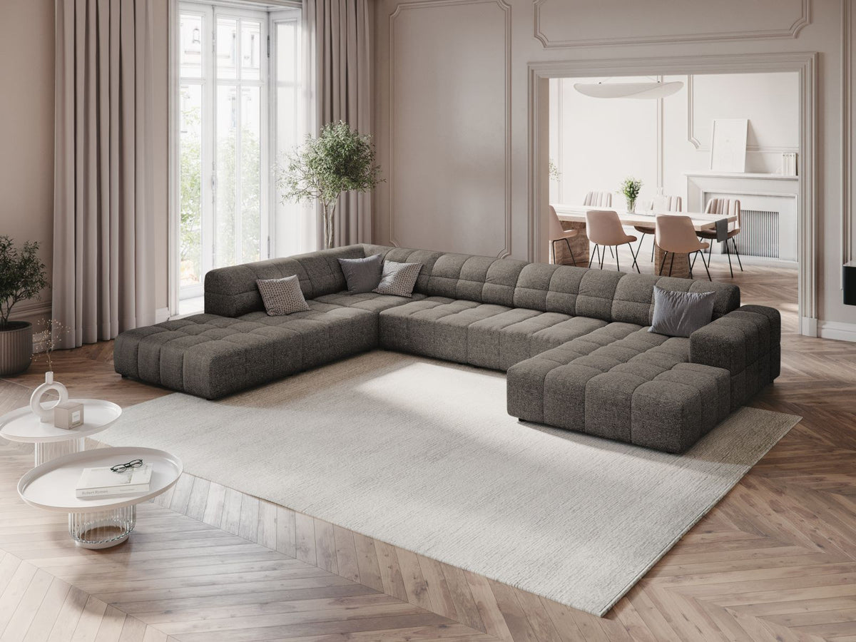 Chicago Panoramic Ecksofa links 7 Sitzer 262cm in Grey-Haga präsentiert im Onlineshop von KAQTU Design AG. Ecksofa links ist von Cosmopolitan Design