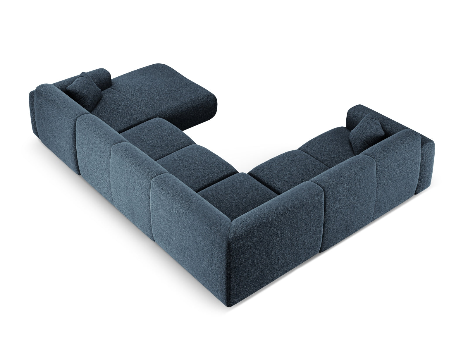 Nolio Panoramic Ecksofa links 6 Sitzer 252cm in Royal Blue präsentiert im Onlineshop von KAQTU Design AG. Ecksofa links ist von Cosmopolitan Design