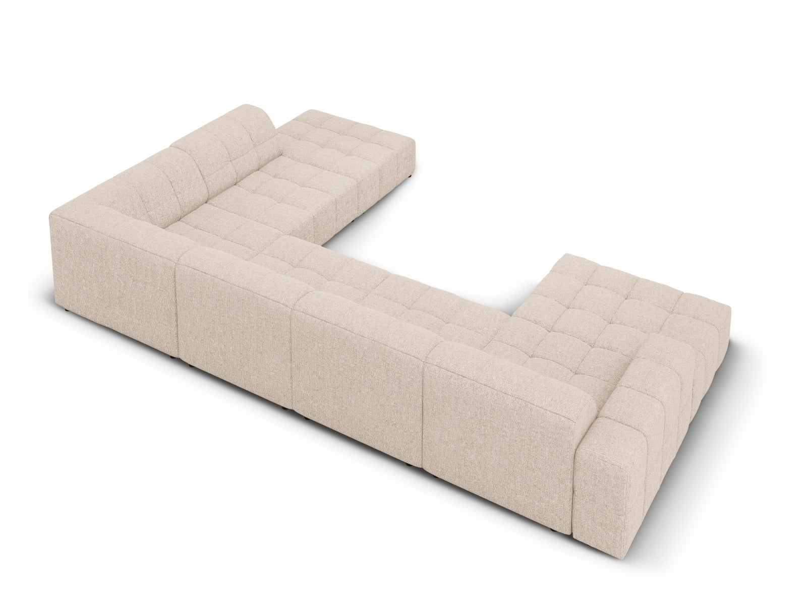 Chicago Panoramic Ecksofa rechts 7 Sitzer 262cm in Beige präsentiert im Onlineshop von KAQTU Design AG. Ecksofa rechts ist von Cosmopolitan Design