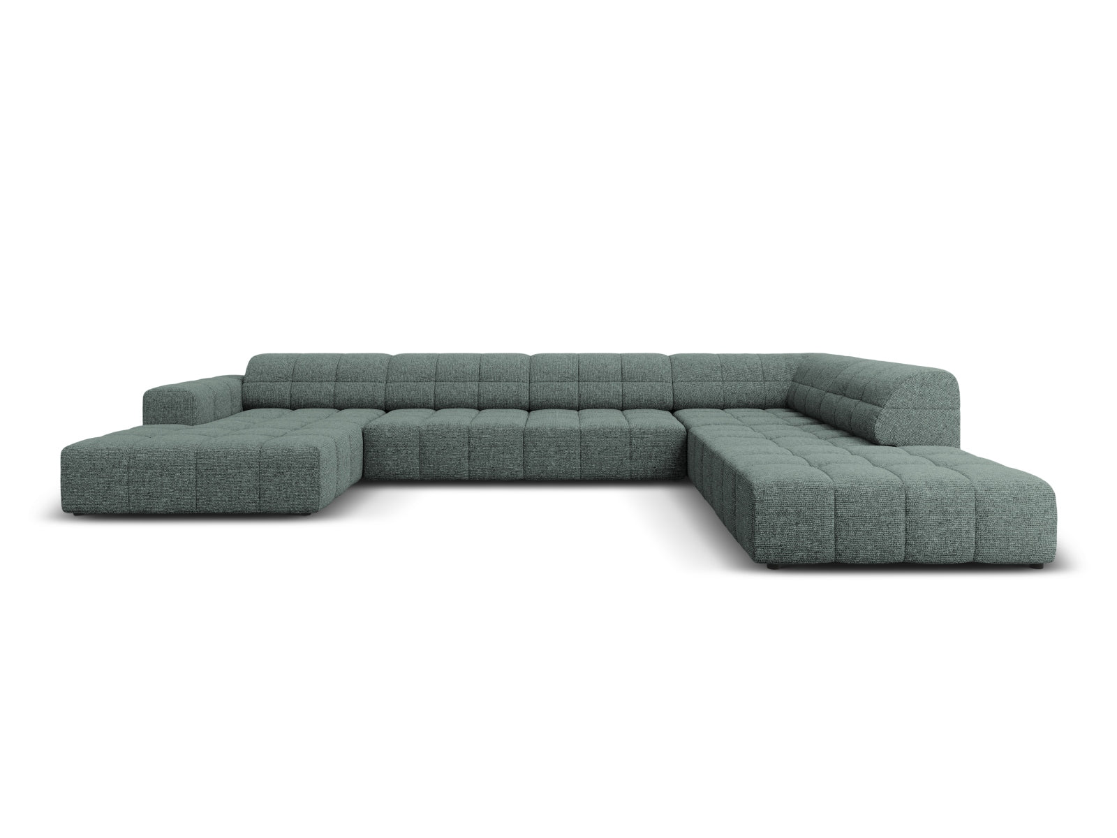 Chicago Panoramic Ecksofa rechts 7 Sitzer 262cm in Petrol-Haga präsentiert im Onlineshop von KAQTU Design AG. Ecksofa rechts ist von Cosmopolitan Design