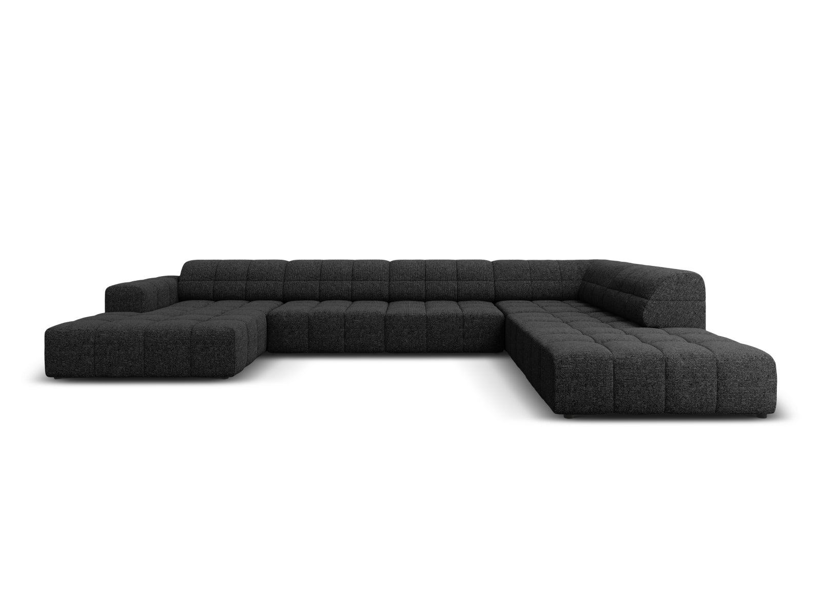 Chicago Panoramic Ecksofa rechts 7 Sitzer 262cm in Black präsentiert im Onlineshop von KAQTU Design AG. Ecksofa rechts ist von Cosmopolitan Design